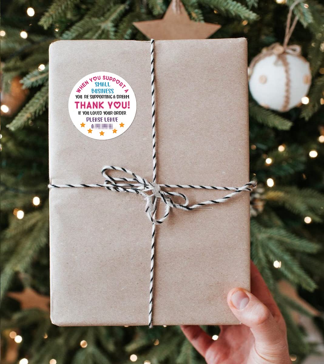 500 PCS Cute Small Business Thank You Stickers - Custom Handmade Labels for Bakeries, Gift Bags, Envelopes & Packaging - Perfect for Etsy Sellers, Online Shops & Small Business Branding