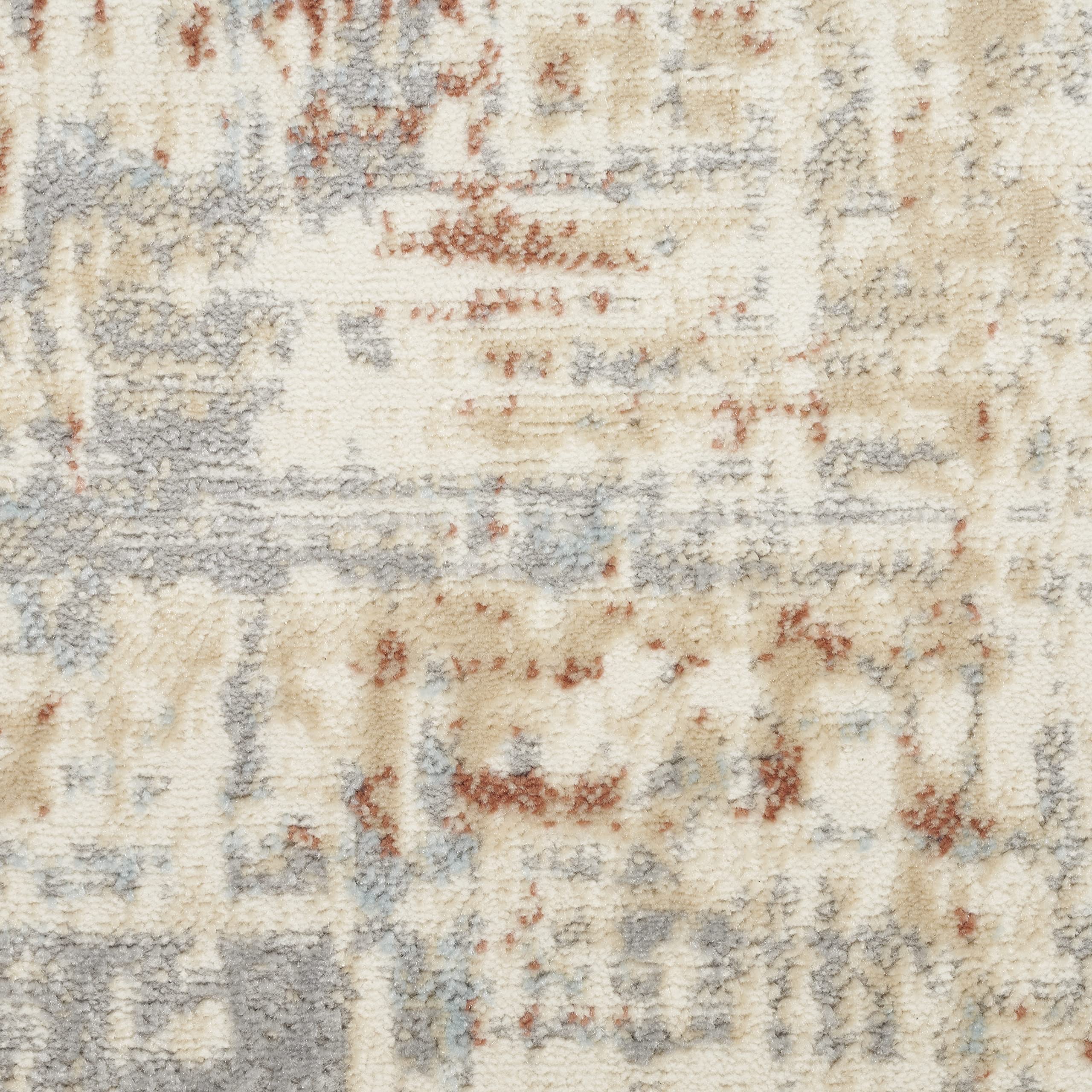 Calvin Klein CK005 Modern Ivory Grey 8x10 Area Rug - Non-Shedding, Easy to Clean - Perfect for Bedroom, Living Room, Dining Room & Kitchen Decor | Soft Contemporary Rug for Home & Office