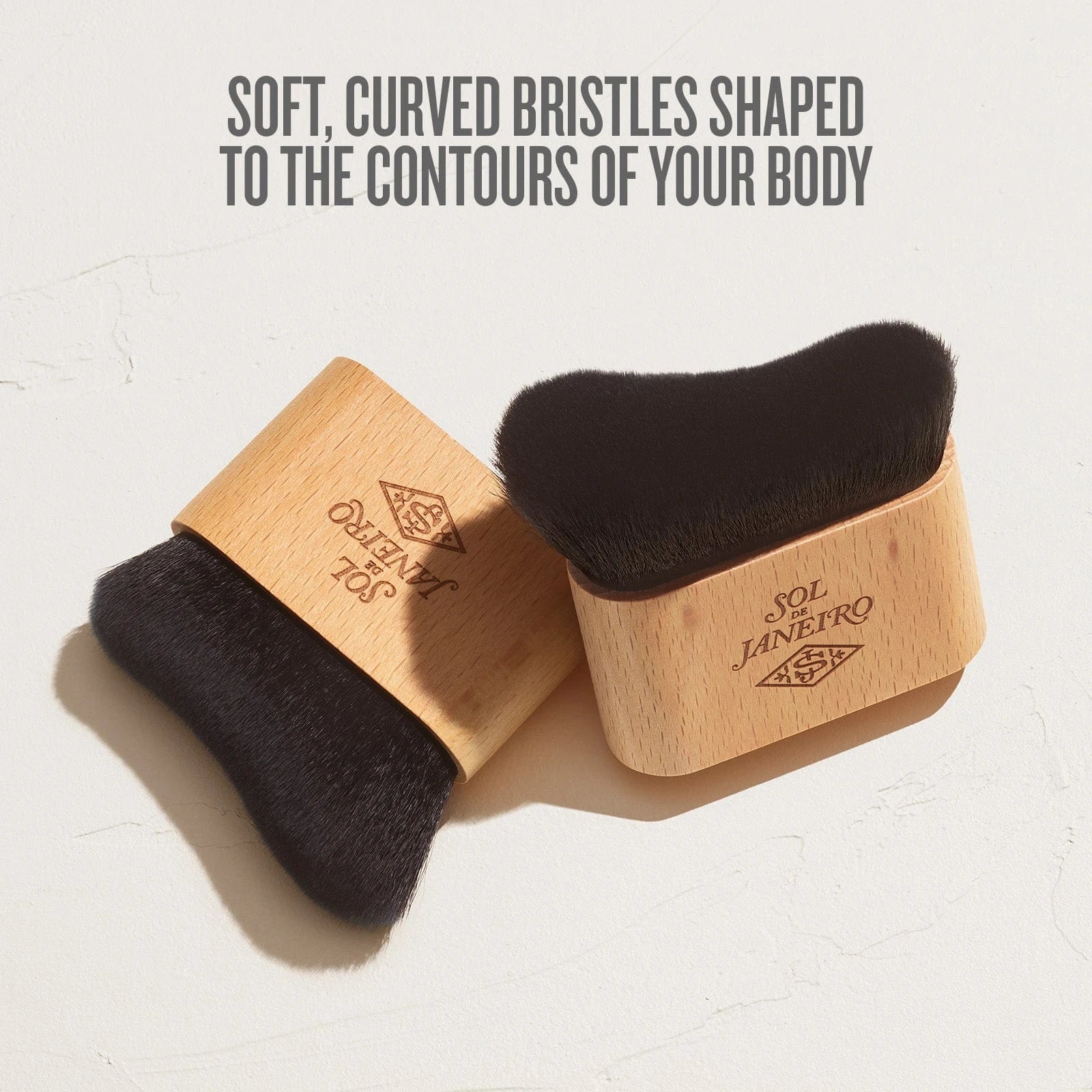 Glowmotions Dry Body Brush for Exfoliation & Lymphatic Drainage – Soft Bristles for Smooth Skin – Perfect for Shower, Spa & Self-Care Routine