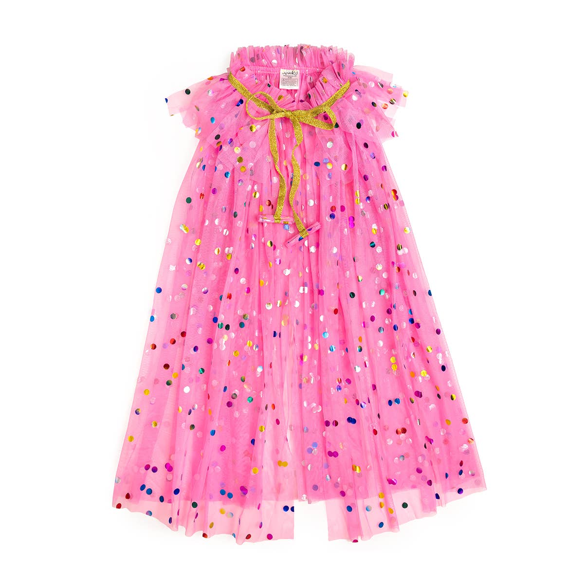 Kids Raspberry Confetti Cape - Superhero Dress Up Costume for Birthday Parties & Pretend Play | Soft & Lightweight for Comfortable Role Play