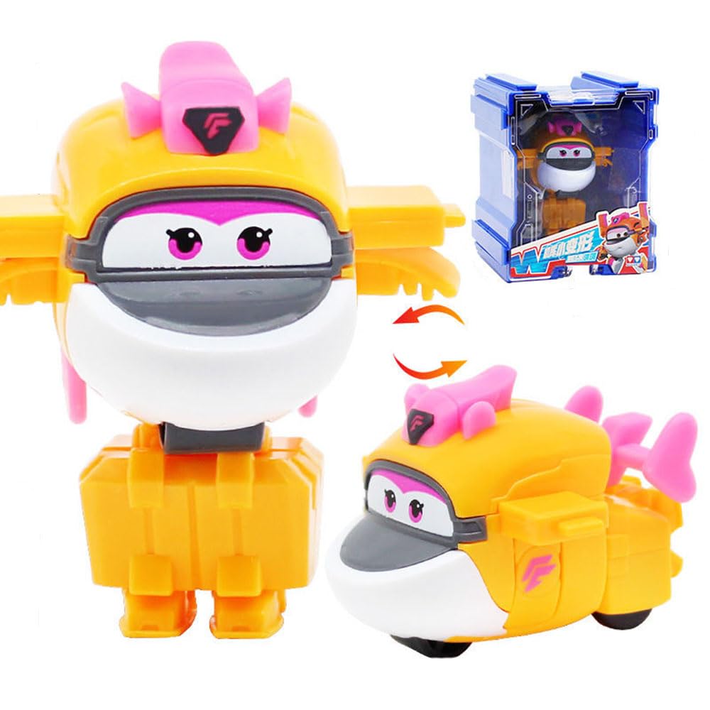 Super Wings Tichy Deformation Robot Toy - Airplane Transforming Vehicle for Kids Playtime