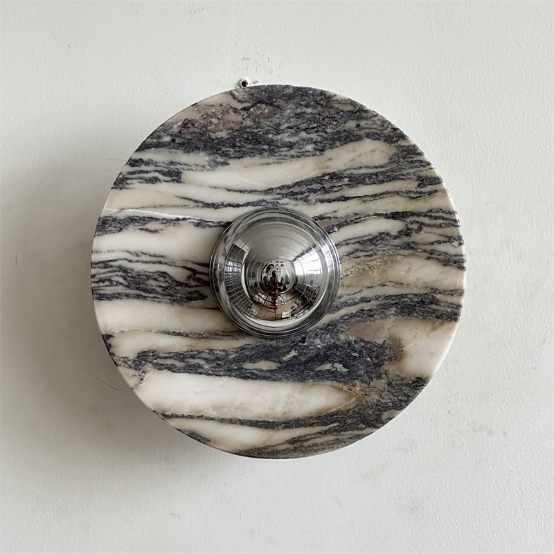 Calacatta Marble Wall Sconce Light - Modern Gold Finish Bathroom Vanity Lighting for Bedroom, Hallway & Living Room Decor