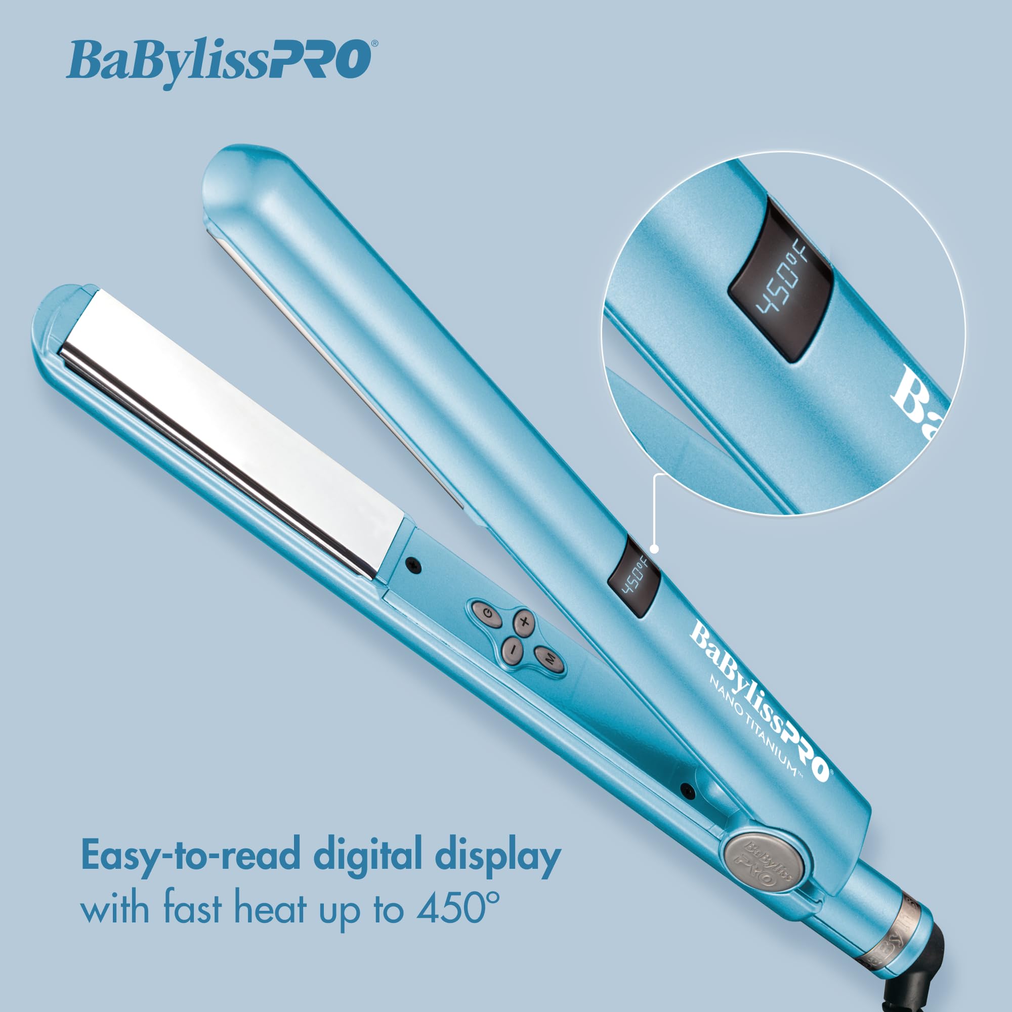 BaBylissPRO Nano Titanium Flat Iron 1