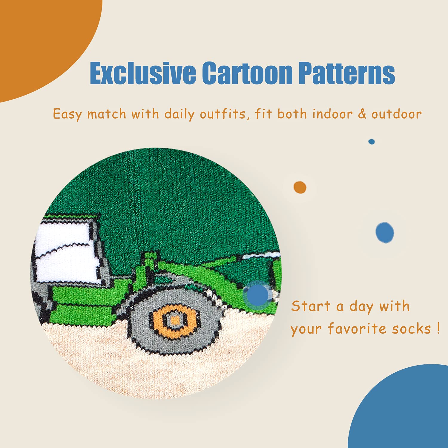 **Warm Winter Wool Socks for Boys - Thermal Crew Socks (6 Pairs) - Perfect for Cold Weather, Outdoor Activities & School**