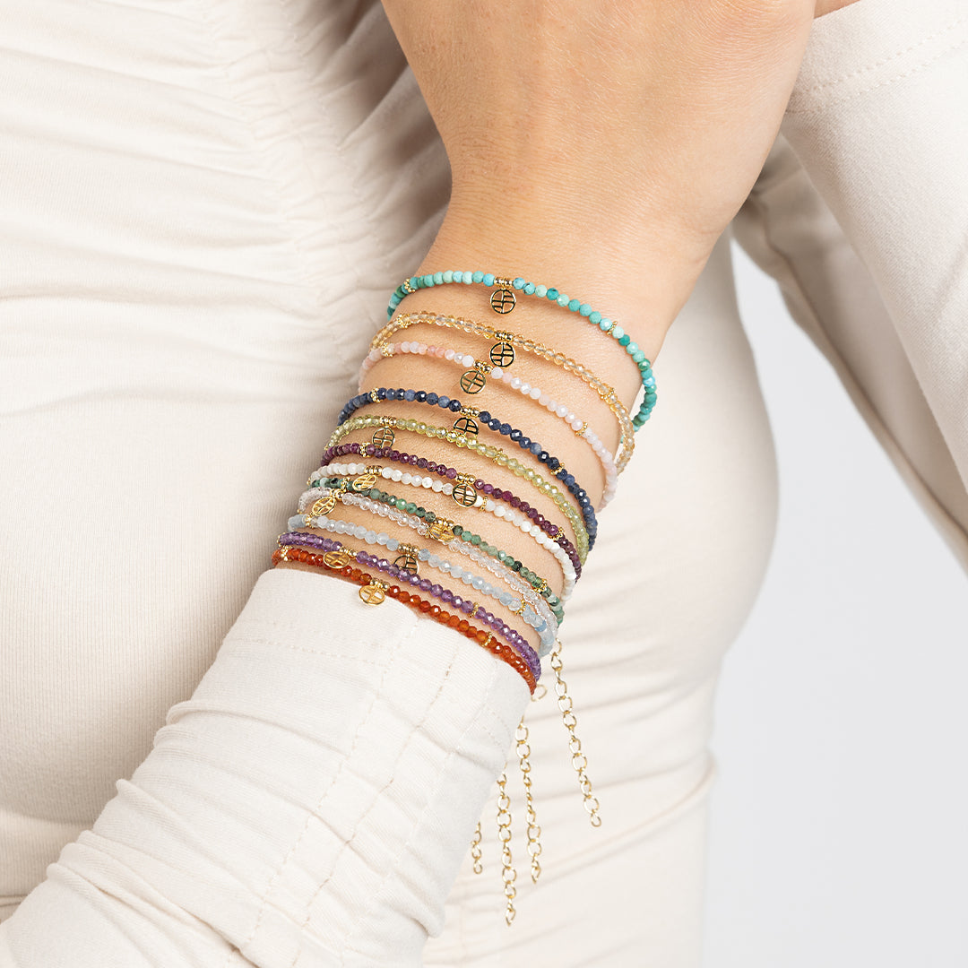July Birthstone Bracelet - Genuine Ruby Jewelry for Women, Elegant Adjustable Bangle for Birthdays, Anniversaries & Special Occasions | Perfect Gift for July Borns & Loved Ones