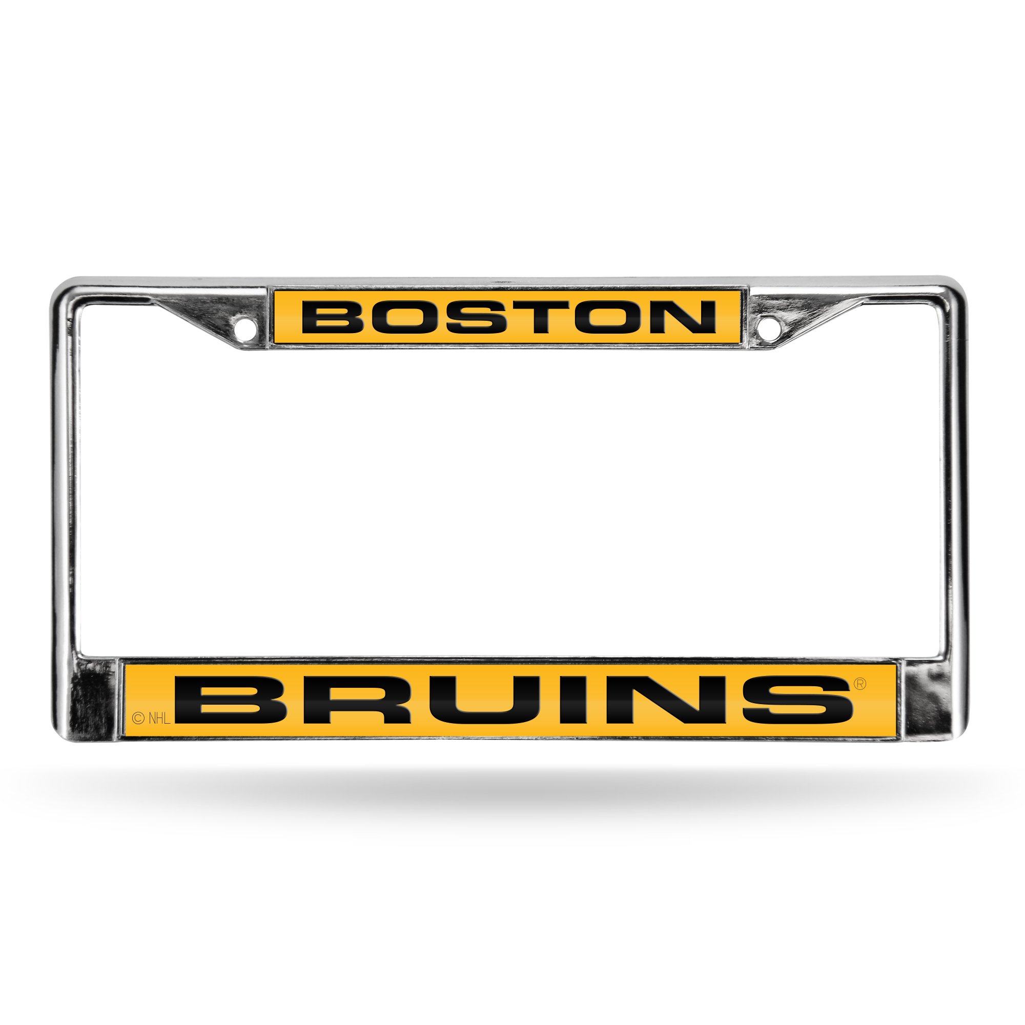 Boston Bruins NHL Chrome Metal Laser Cut License Plate Frame - Officially Licensed - Perfect for Cars, Trucks & Tailgating - Show Your Team Spirit