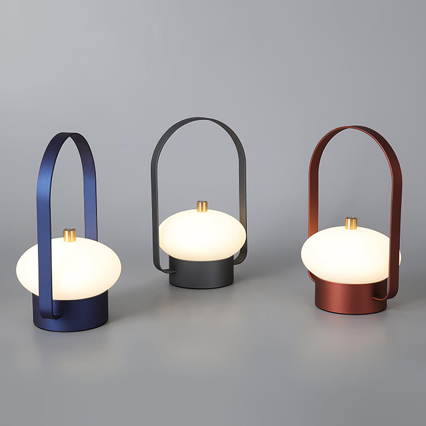 Soft Spot Portable Rechargeable LED Table Lamp with Built-in Battery - Perfect for Bedroom, Office, and Travel Night Light