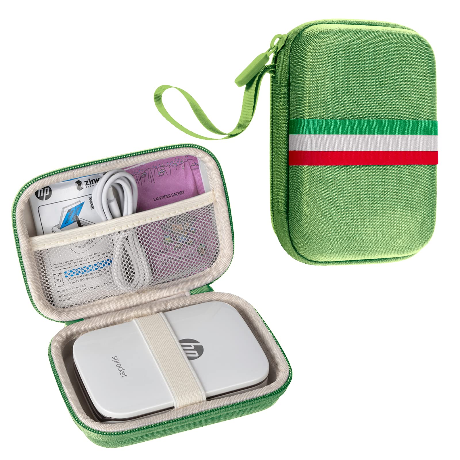 Durable Carrying Case for HP Sprocket, Kodak, Canon Ivy & Polaroid Zip 2x3 Photo Printers - Portable Protective Pouch with Mesh Pocket for Photo Paper & Cables - Perfect for Travel, Parties & Home Use