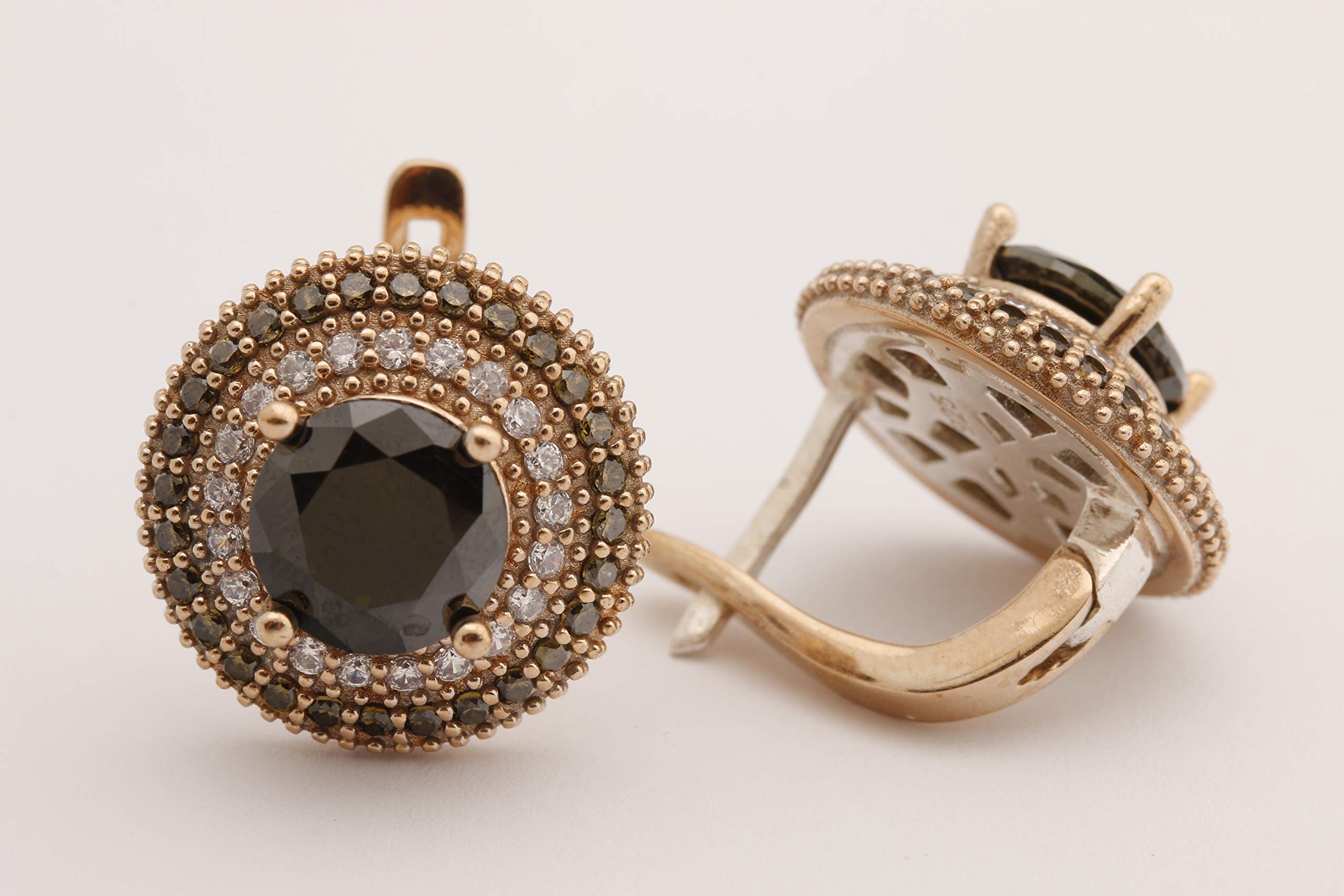 Handmade 925 Sterling Silver Peridot & Topaz Jewelry Set - Earrings, Pendant & Ring (Size Options) | Turkish Artisan Crafted | Perfect for Weddings, Gifts & Special Occasions