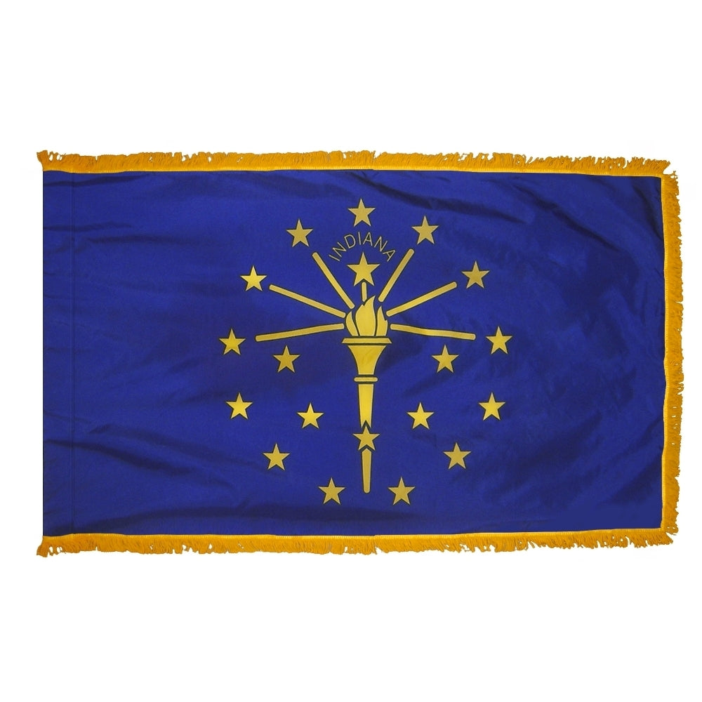 Indiana State Flag 3x5 Feet - Premium Printed Nylon for Indoor Display - Perfect for Classrooms, Offices & Home Decor