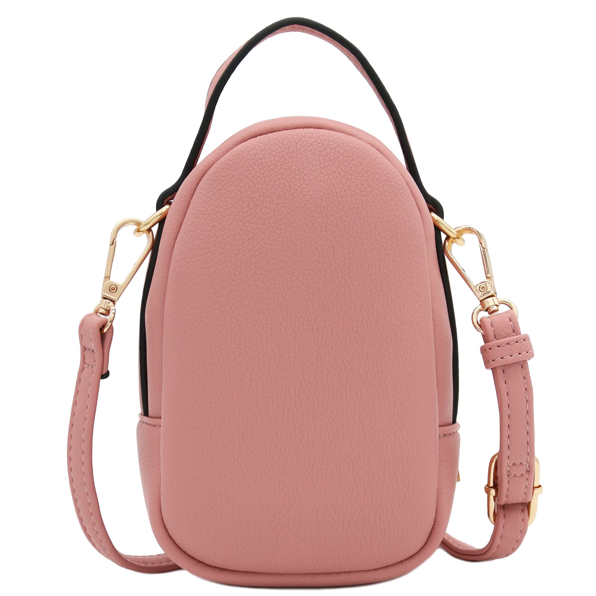 Stylish Two-Compartment Mini Oval PU Leather Crossbody Bag for Women - Perfect for Everyday Use, Travel & Date Nights