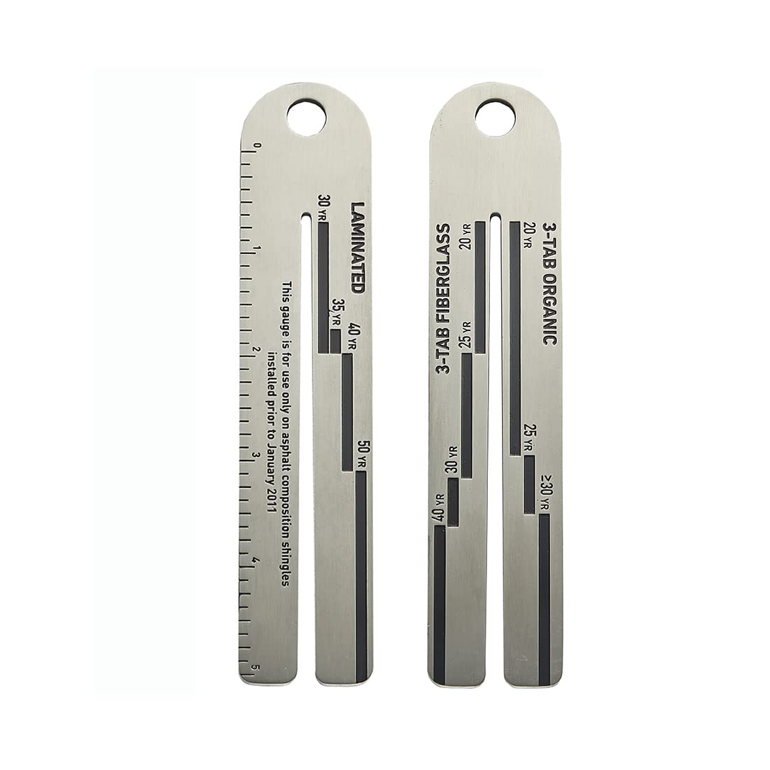 4/09 Shingle Gauge Tool with Carabiner - Professional Roofing Measuring Device for Asphalt Shingles Thickness Analysis | Perfect for Roofers, Contractors & DIY Home Improvement Projects