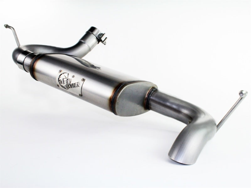 AFE MACH Force Xp Axle Back Exhaust System for Jeep Wrangler JK 2007-2018 (3.6L & 3.8L V6) - High Performance Exhaust Upgrade for Off-Roading & Daily Driving