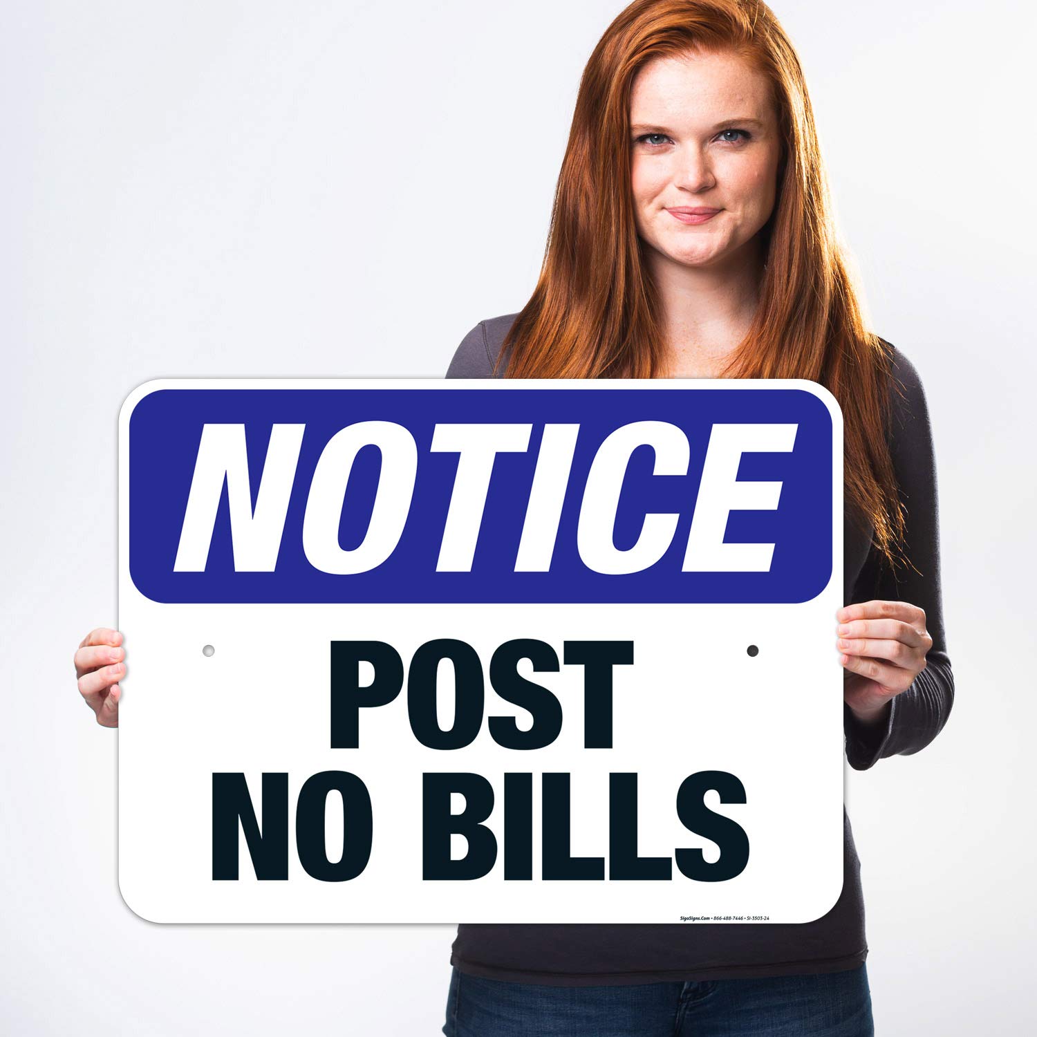 No Trespassing Sign - OSHA Compliant 18x24 Inch Aluminum Safety Sign | Rustproof & Fade-Resistant for Indoor/Outdoor Use | Made in USA | Perfect for Construction Sites, Warehouses & Private Property Protection
