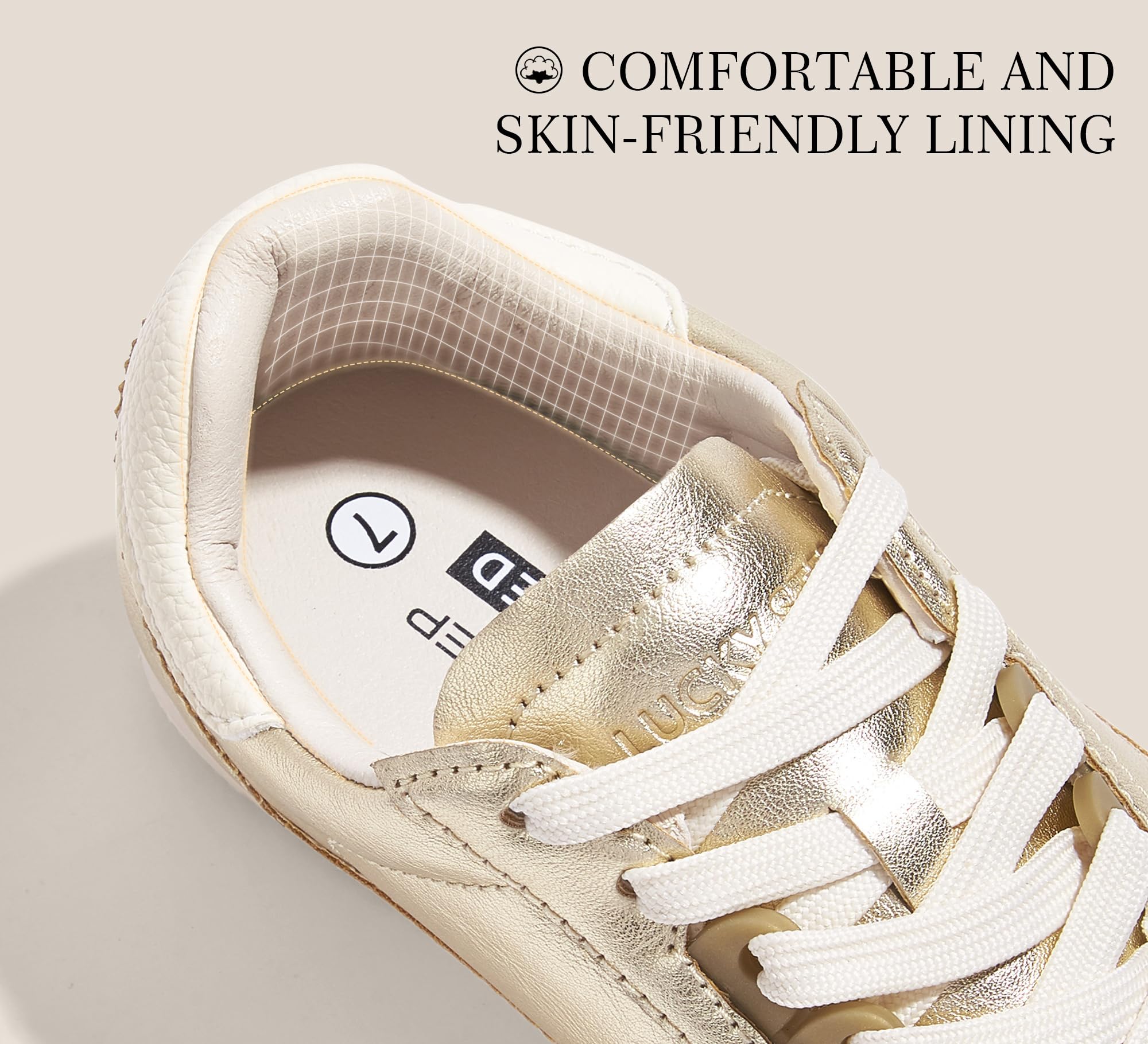 LUCKY STEP Women's Fashion Sneakers - Comfortable Neutral Walking & Running Shoes for Gym Workout | Casual Wear, Jogging, Fitness Training