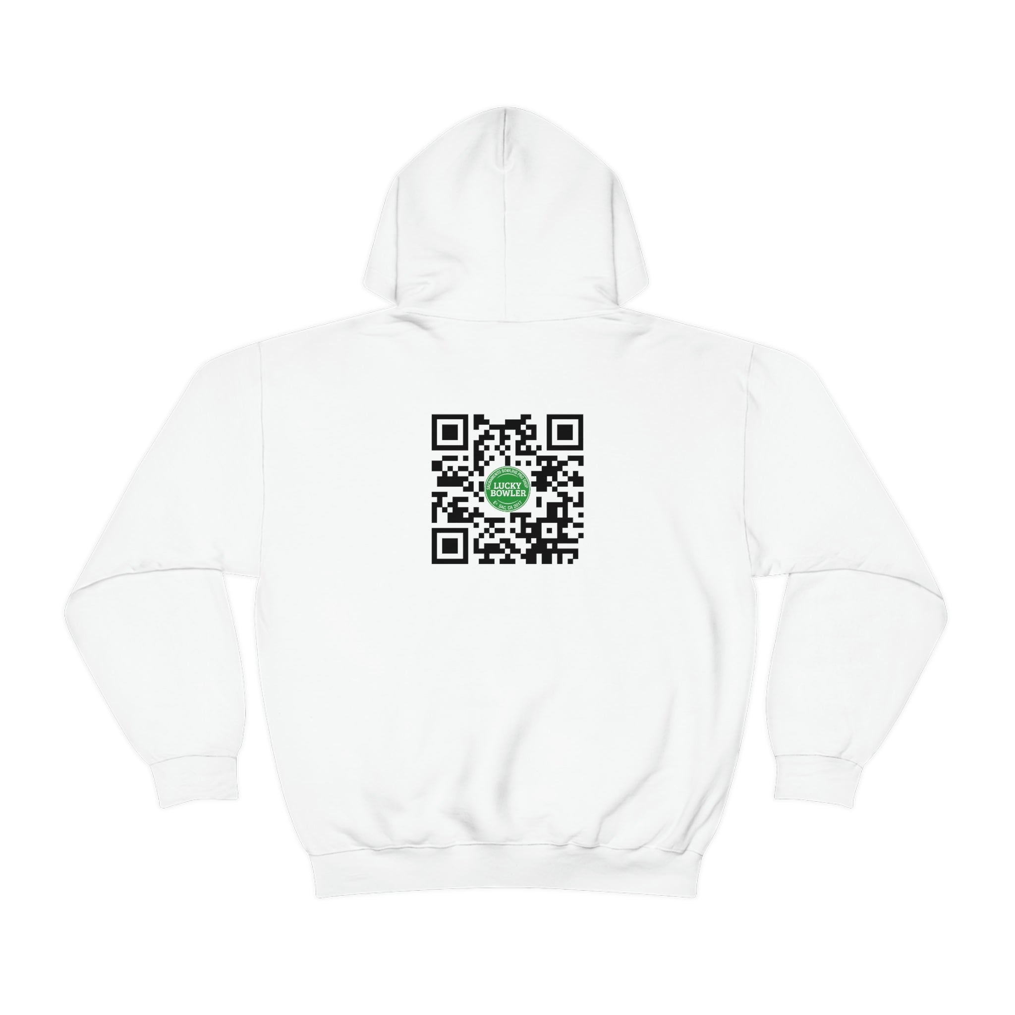 Lucky Hoodie #3 with QR Code - Stylish Unisex Pullover for Men & Women - Perfect for Casual Wear, Street Fashion, and Social Media QR Code Sharing