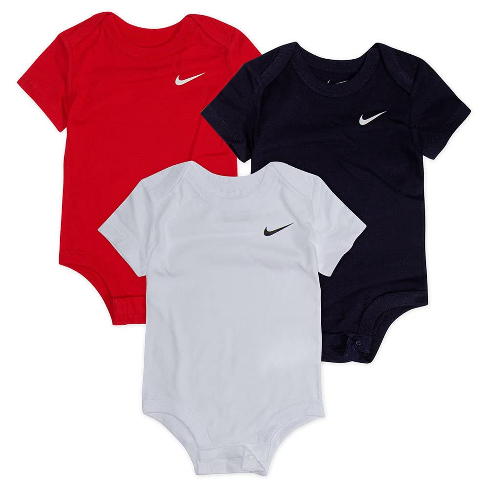 Nike Baby Boy Bodysuits 3-Pack - Soft Cotton Onesies for Newborns & Infants - Perfect for Playtime, Daycare & Family Outings