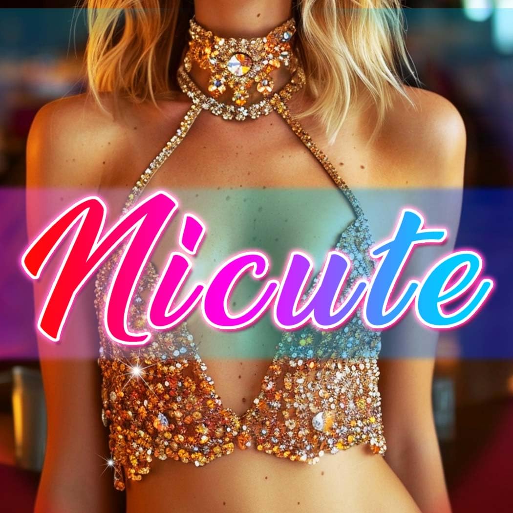 Sparkly Rhinestone Body Chain Jewelry for Women - Crystal Bra Top Accessory for Summer, Beach, Music Festivals & Bachelorette Parties
