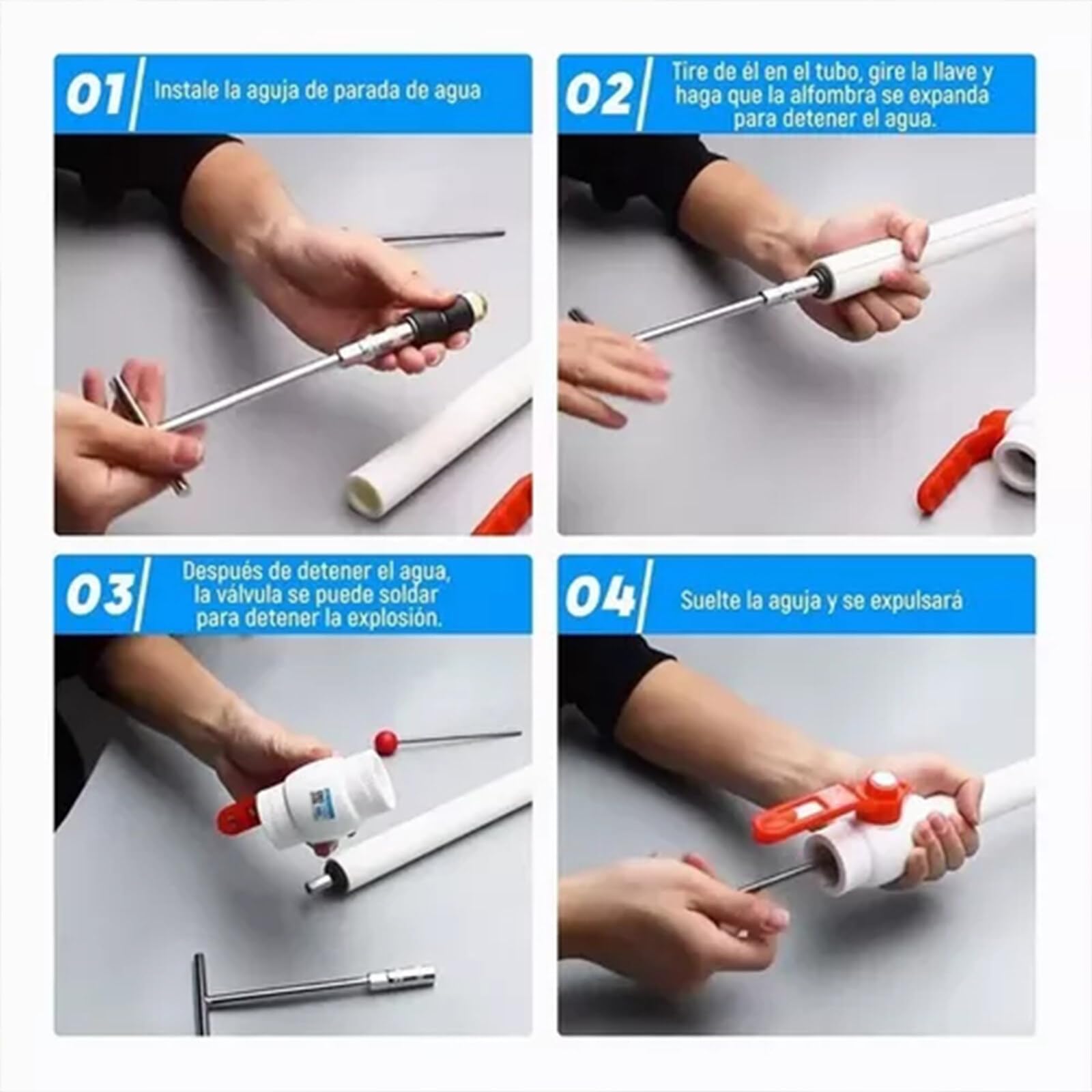 iFCOW Universal Water Stop Needle - 1 Set Hot-Melt Leak Repair Tool for Pipes, Plumbing & DIY Projects | Perfect for Emergency Pipe Repairs, Home Maintenance & Professional Plumbing Work