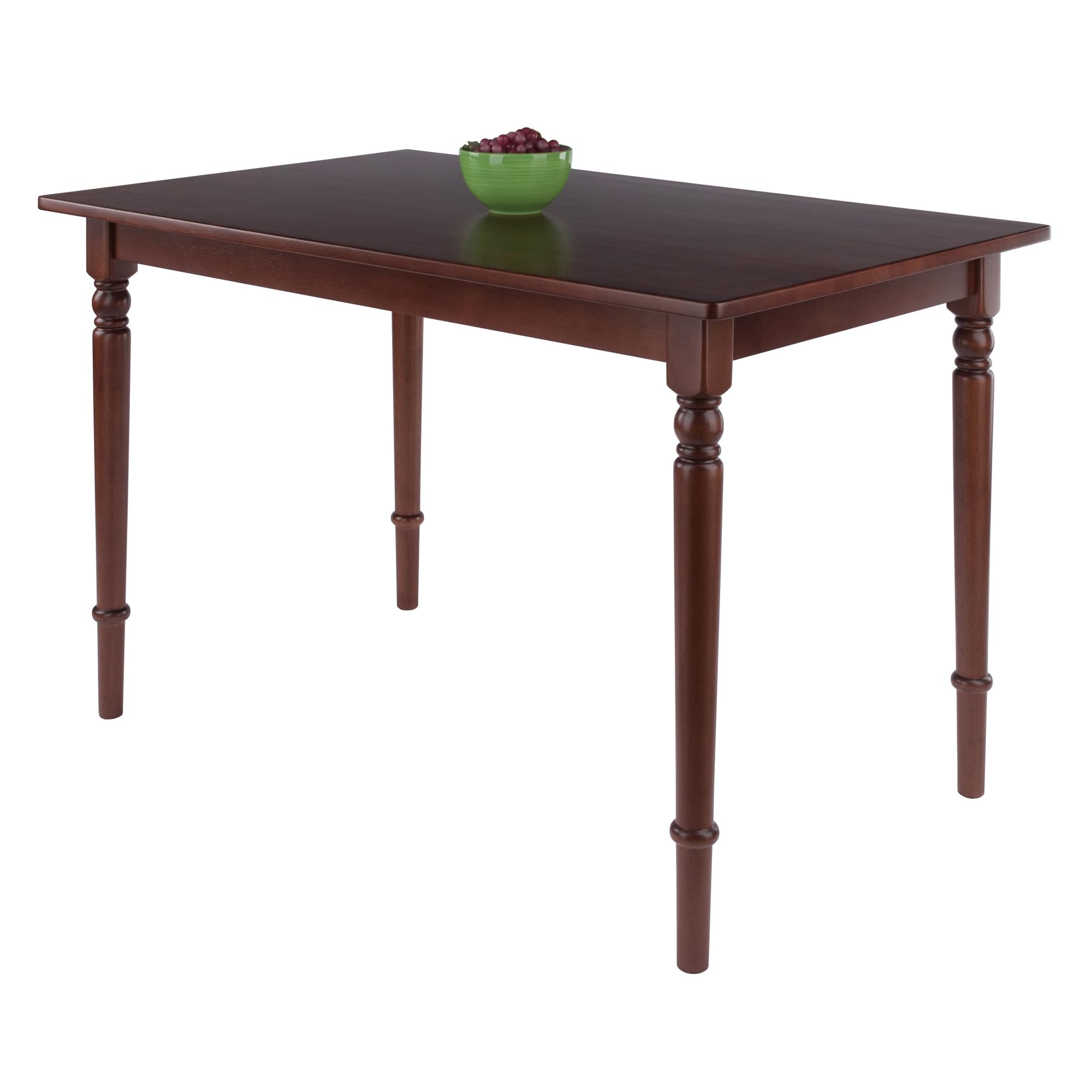 Winsome Ravenna 47-inch Rectangular Walnut Dining Table for 6 People - Perfect for Family Meals & Kitchen Gatherings