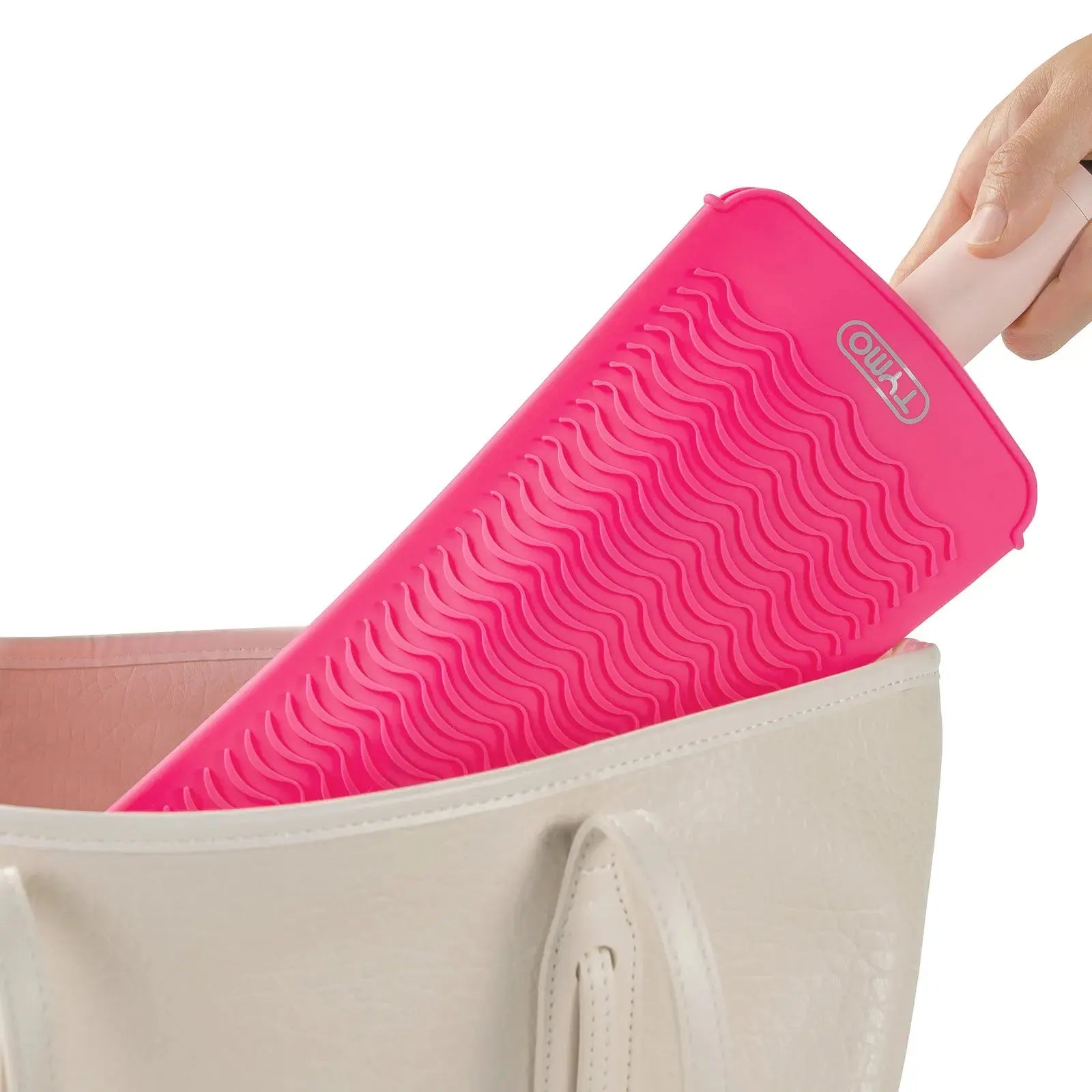 TYMO Heat Resistant Mat Pouch - Protective Case for Flat Iron & Hair Styling Tools | Perfect for Travel, Salon & Home Use