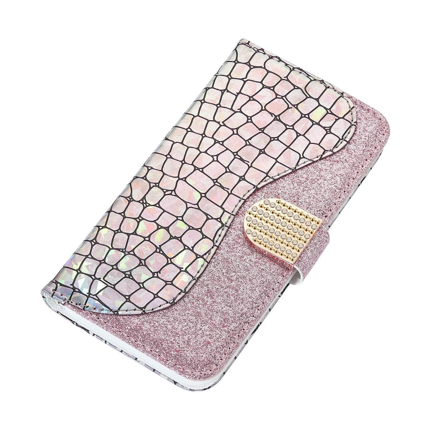 Sparkle Glitter iPhone SE 2022 Leather Case - Slim Protective Cover with Premium Finish | Perfect for Everyday Use, Parties & Special Occasions