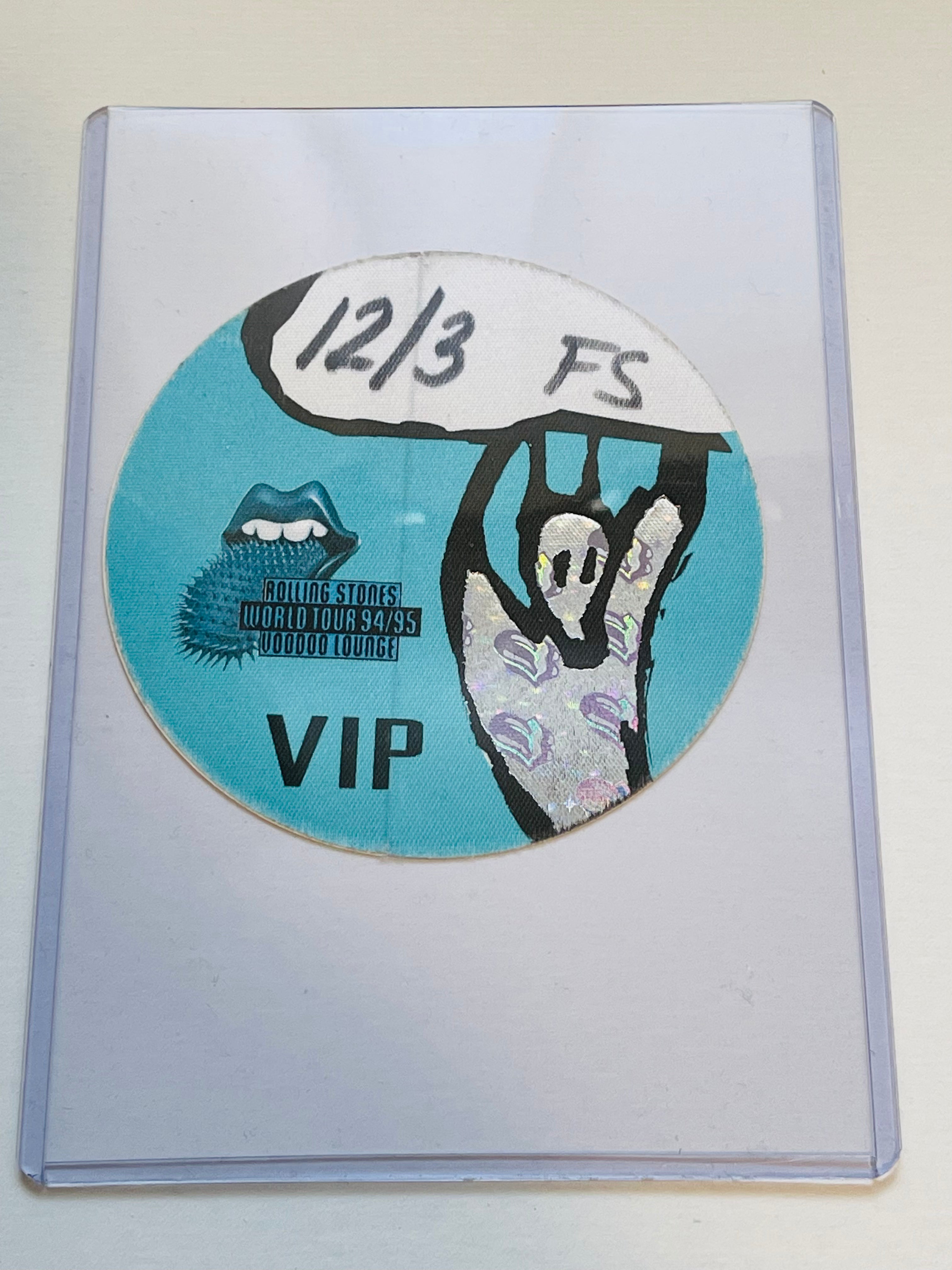 Rolling Stones Voodoo Lounge 1994 Rare Concert Pass - Collectible Memorabilia for Music Fans & Concert Enthusiasts - Perfect for Display, Gifts, and Rock Memorabilia Collections
