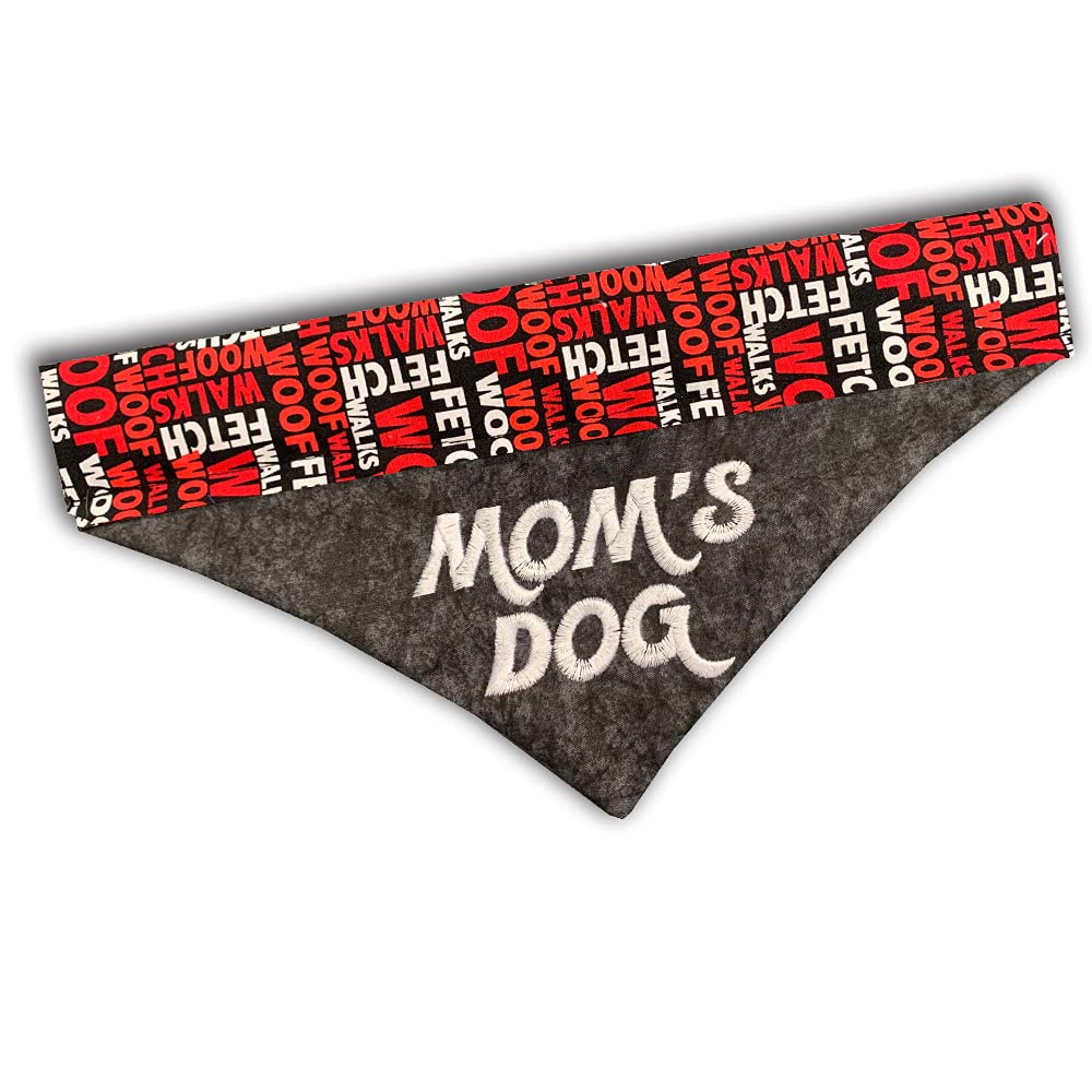 Personalized Embroidered Dog Bandana for All Sizes - Adjustable Over-the-Collar Design for Small Medium Large Dogs - Perfect for Holidays, Birthdays & Daily Walks