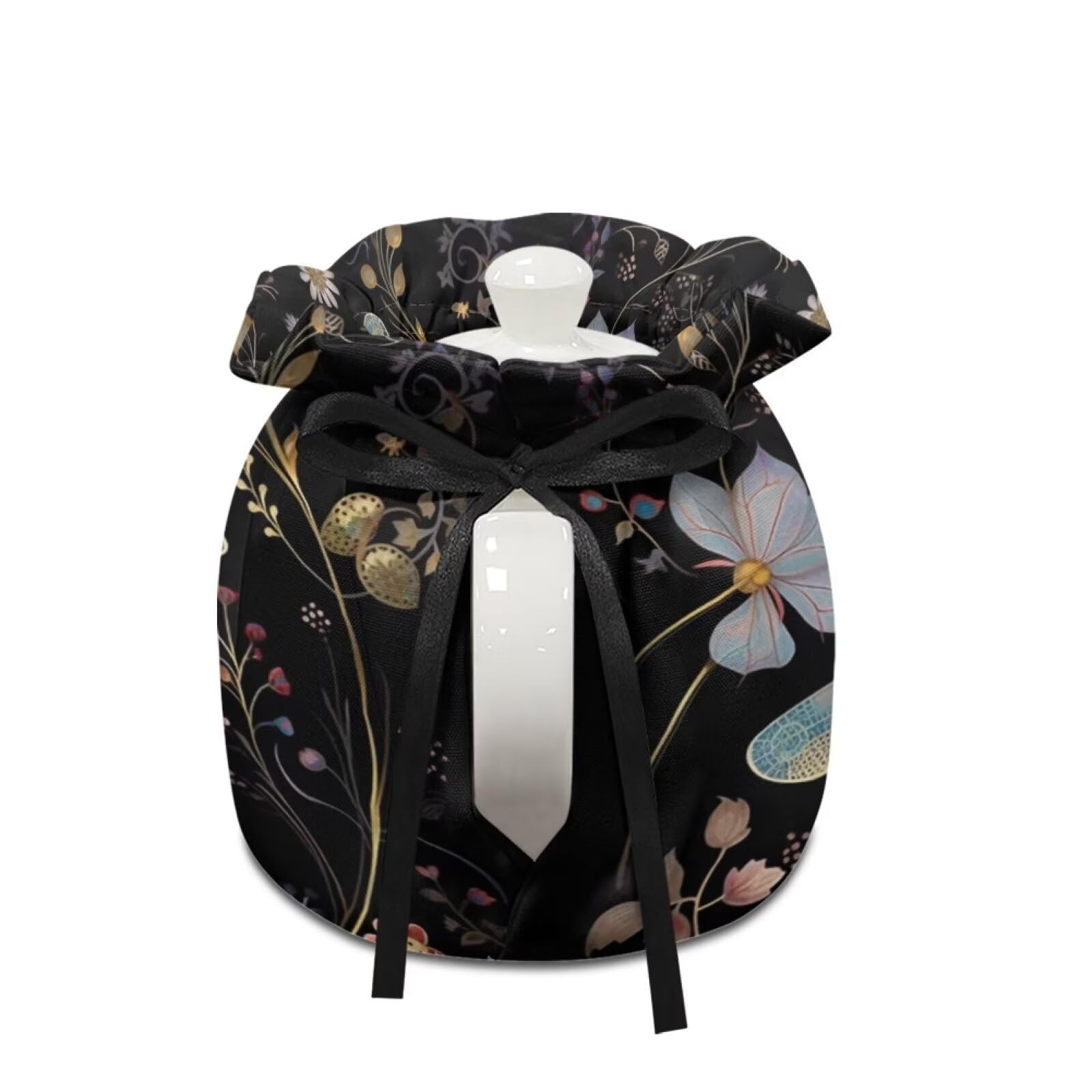 Dragonfly Tea Cozy - Foldable Insulated Teapot Cover for Heat Retention | Soft Protective Dust Cover for Teapots | Kitchen & Home Decor Accessory | Perfect for Afternoon Tea, Gifts & Tea Ceremonies