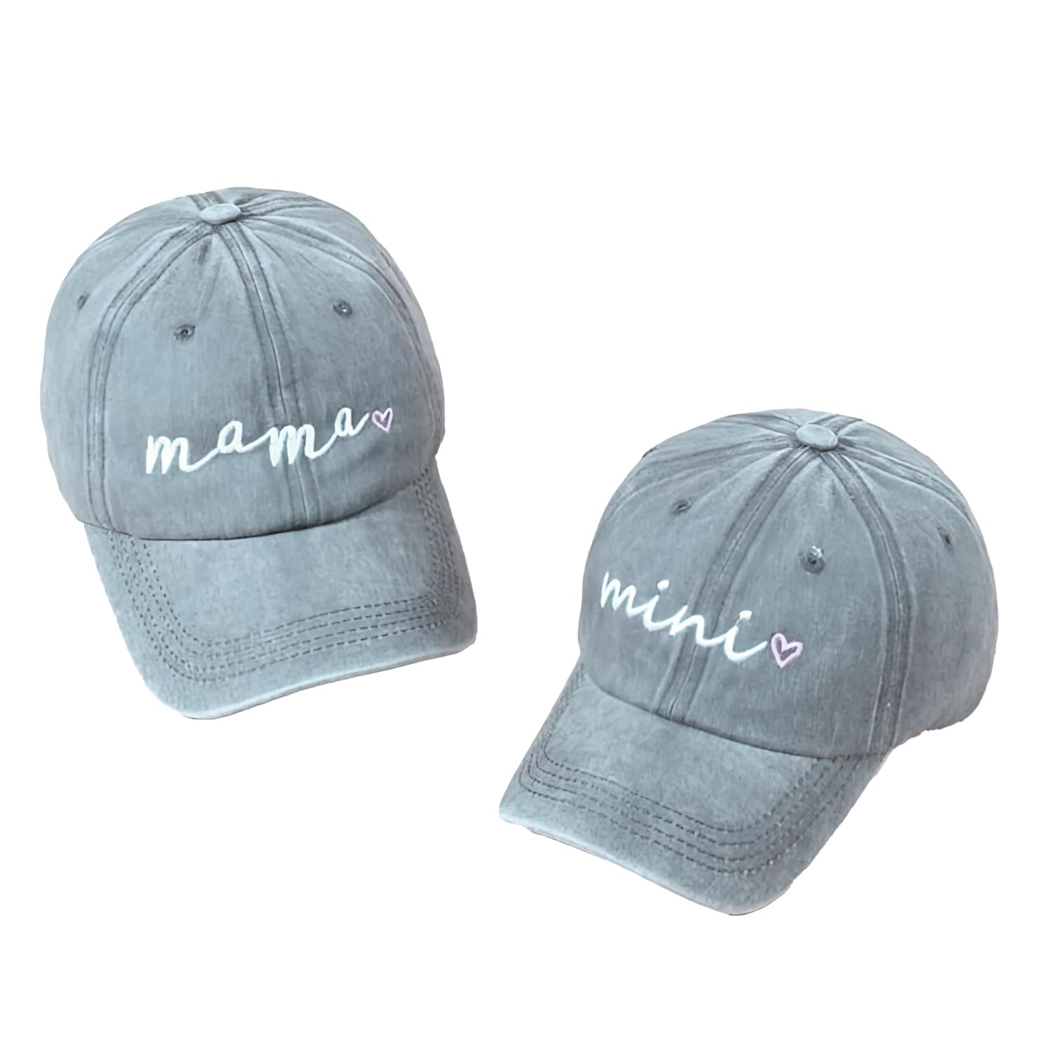 Pink Matching Mommy and Me Hats Set of 2 - Cute Mother Daughter Hats for Women & Toddlers - Perfect Gift for Moms, Wives, Sisters & Friends - Great for Family Photos, Outdoor Activities & Special Occasions