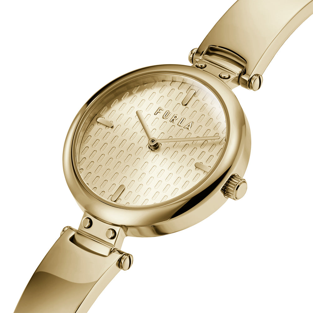 Furla WW00018006L2 New Pin Gold Tone Women's Watch - Elegant Fashion Accessory for Everyday Wear & Special Occasions
