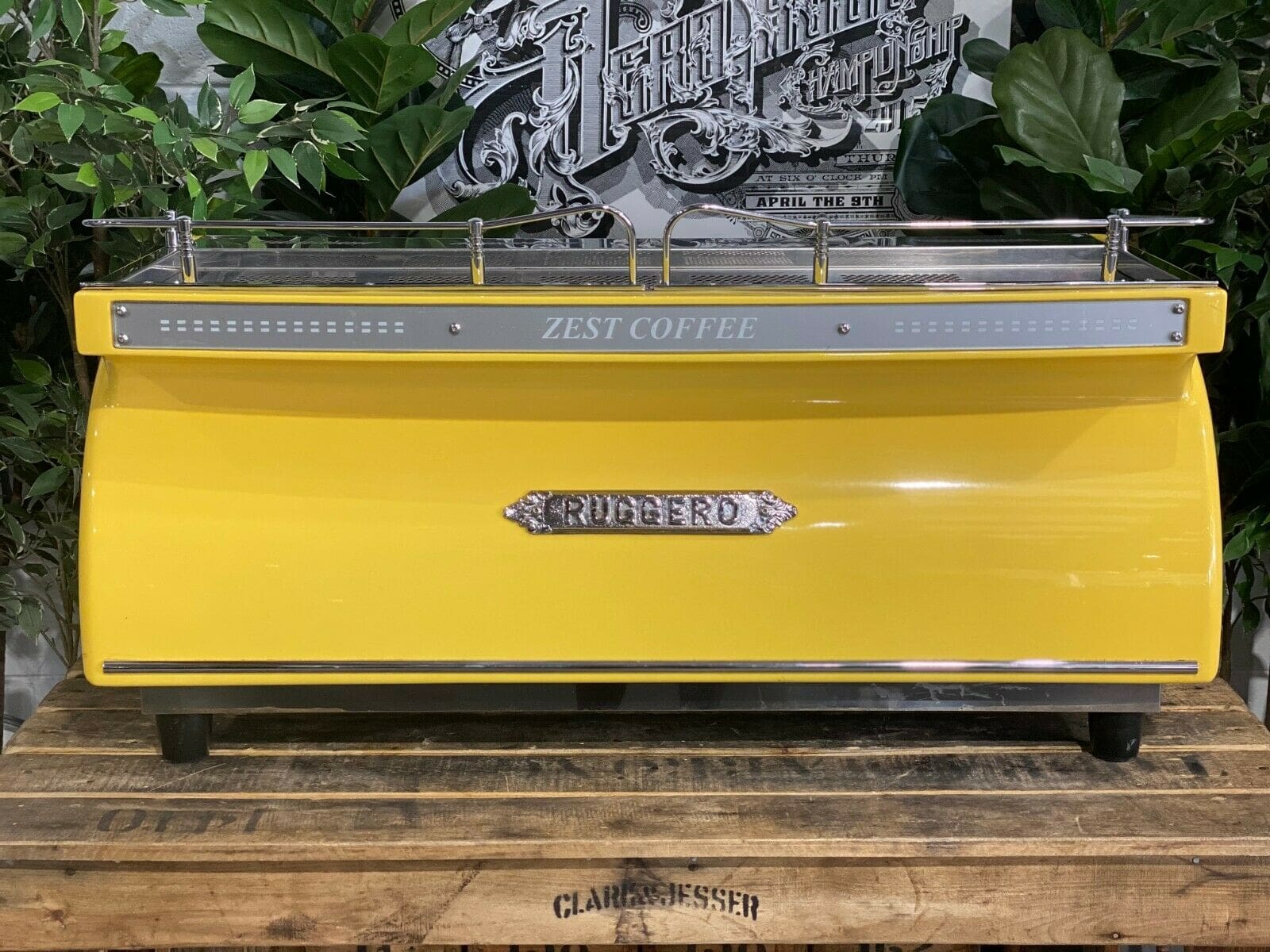 Expobar Ruggero 3 Group Commercial Espresso Machine in Vibrant Yellow - Perfect for Cafes, Restaurants & Coffee Shops