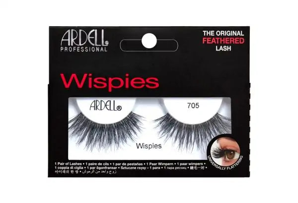 Ardell Wispies 705 False Eyelashes - Natural Looking Strip Lashes for Everyday Wear & Special Occasions | Perfect for Bridal, Party & Date Night Makeup