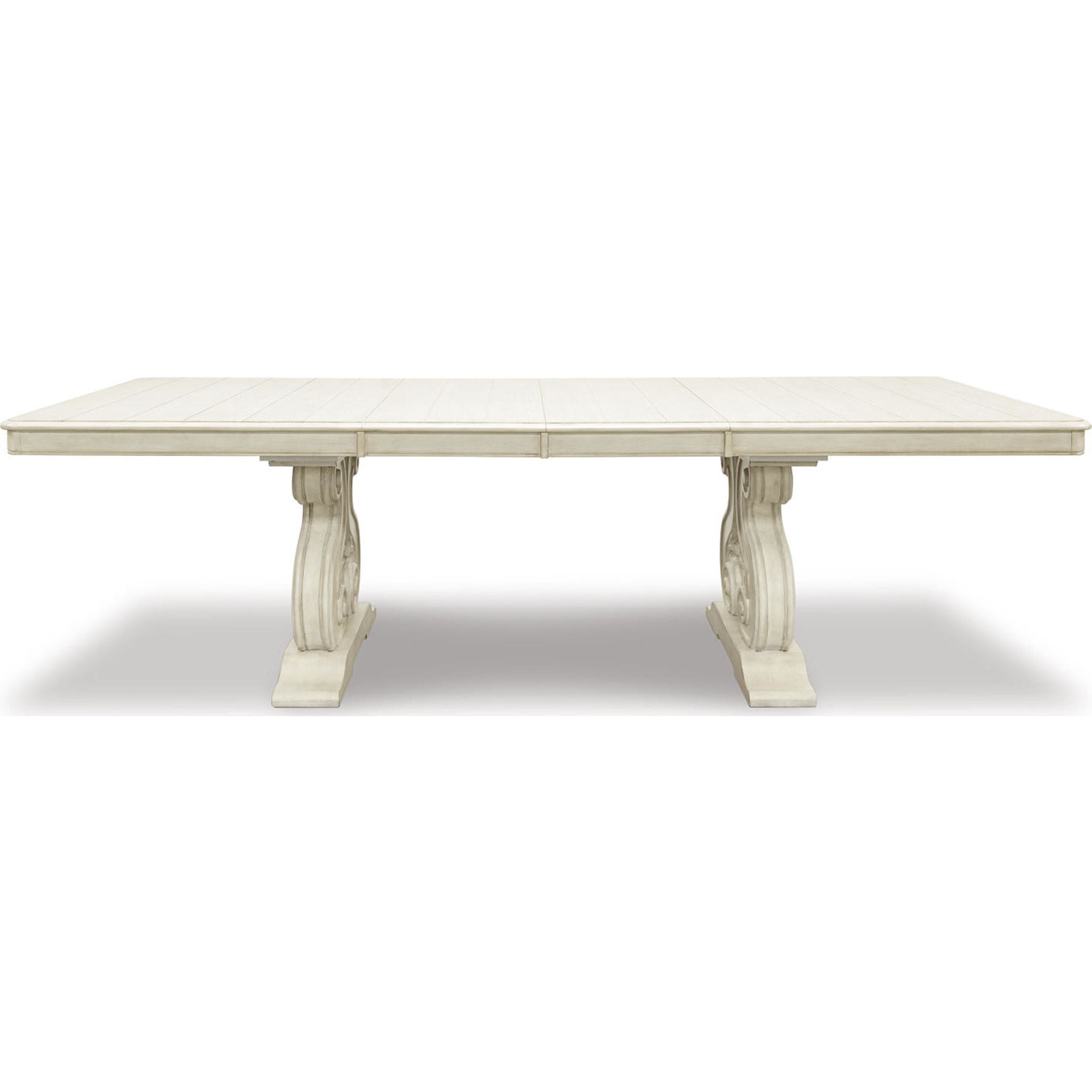Arlendyne Extendable Dining Table - Antique White Finish (D980D4) | Perfect for Small Spaces, Dinner Parties & Family Gatherings
