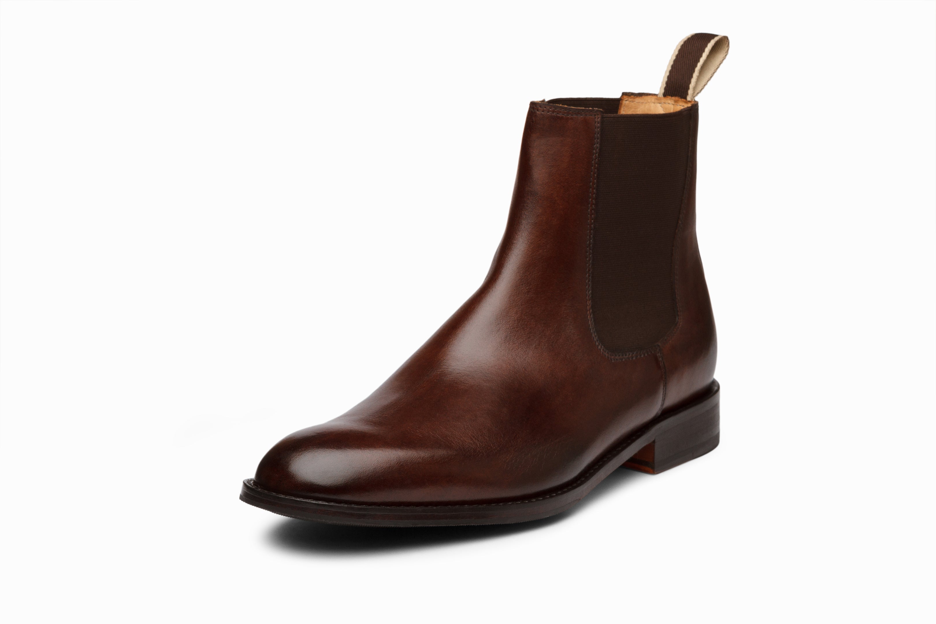 Men's Chelsea Boots Dark Brown Leather Ankle Boots - Comfortable & Stylish for Casual, Work & Outdoor Wear