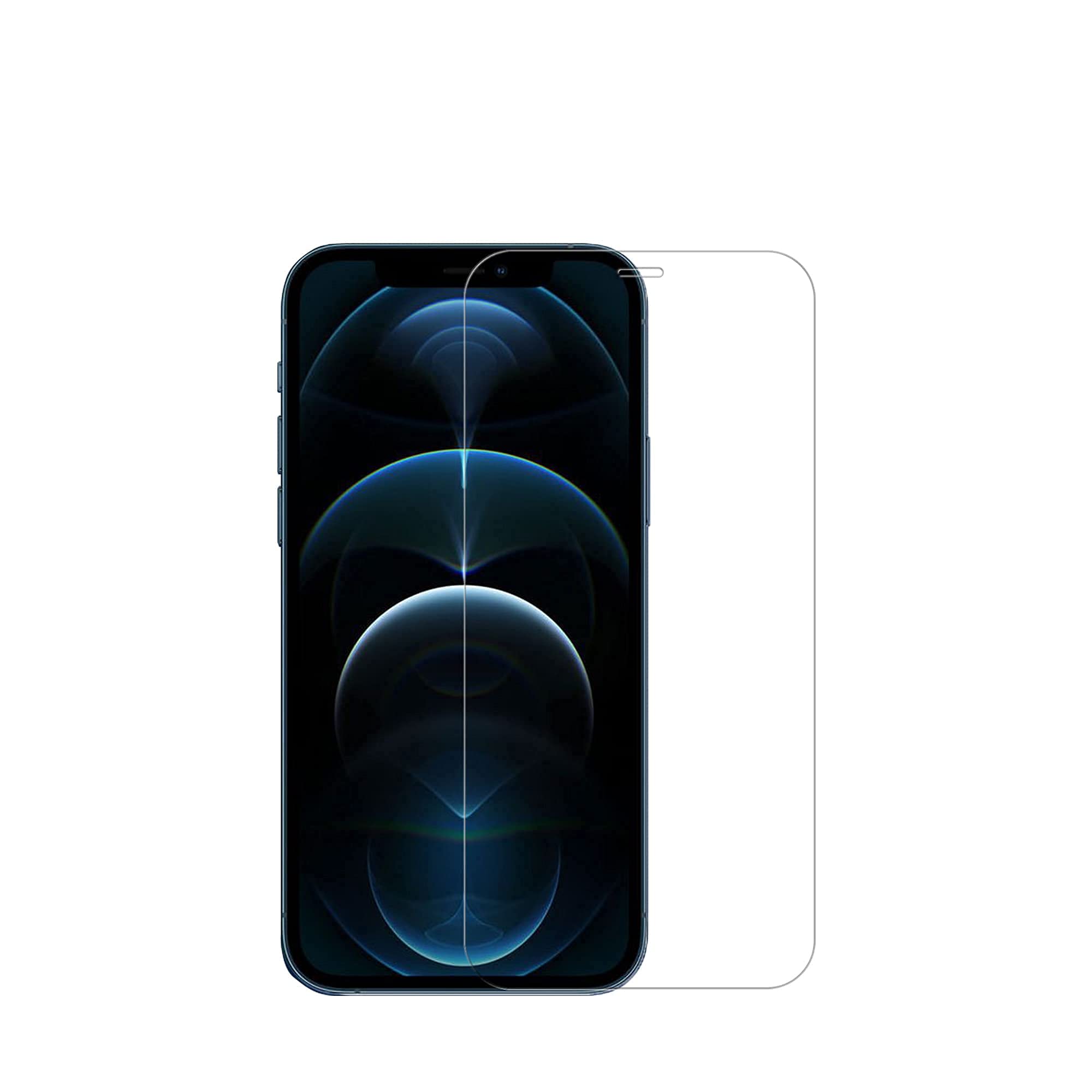 Flexible Glass Screen Protector for iPhone 12 Pro/12 - 9H HD for Gaming & Work