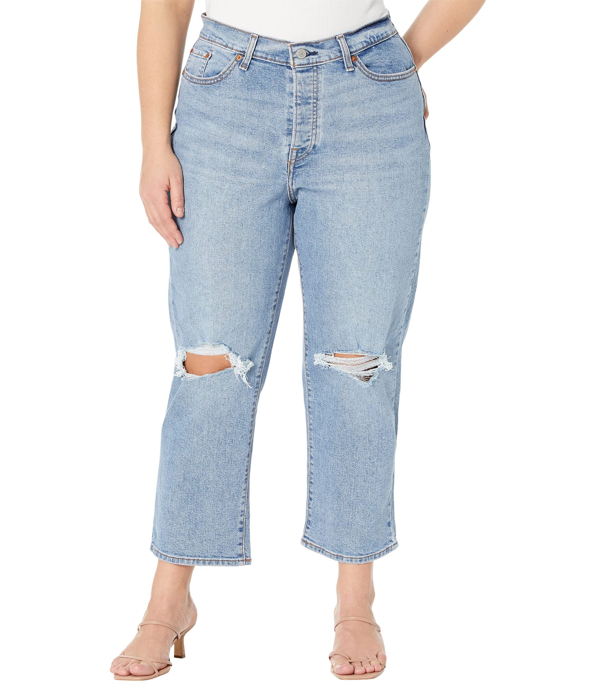 Levi's Women's Wedgie Straight Jeans - High Waist Slim Fit Denim Pants for Everyday Casual Wear & Office Outfits