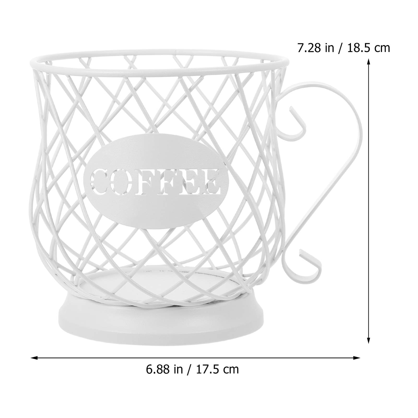 PRETYZOOM Coffee Capsule Holder Organizer - Reusable Coffee Pod Storage Basket for Keurig K-Cup, Nespresso & Dolce Gusto - Perfect for Kitchen Countertop & Office Coffee Station