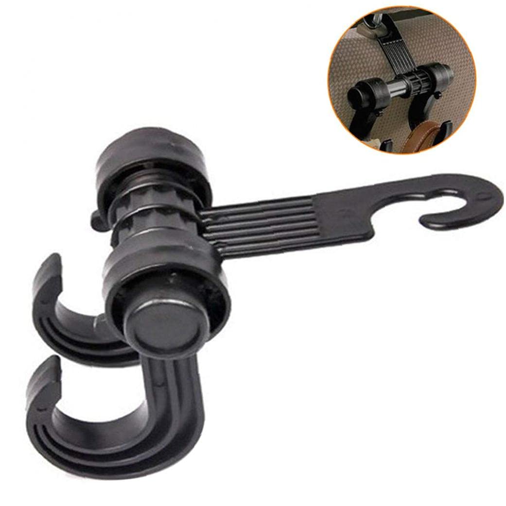 Car Headrest Hook Organizer - Auto Seat Back Storage Hanger for Purses, Grocery Bags & Shopping | Perfect for Road Trips, Commuting & Errands