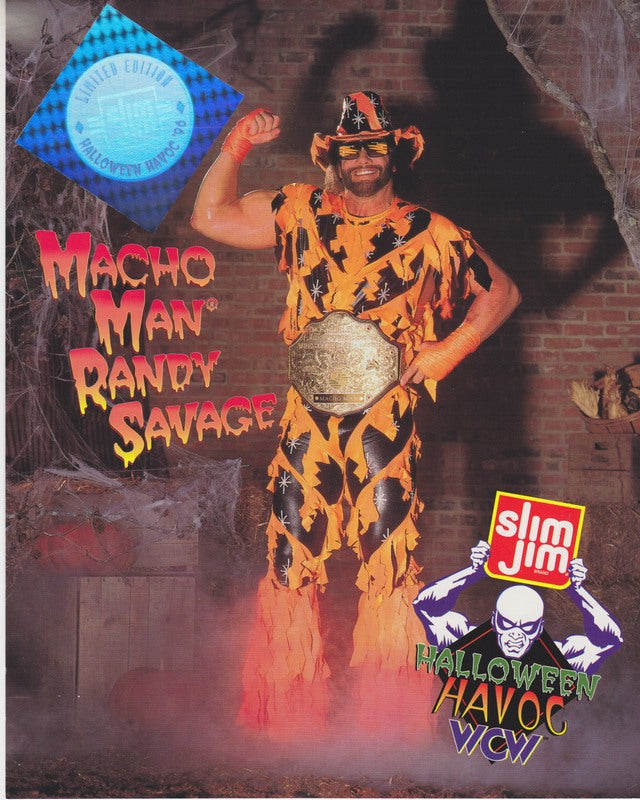 1996 Slim Jim Macho Man Randy Savage Collectible Action Figure - Vintage WWE Wrestling Memorabilia - Perfect for Display, Gifts & Wrestling Fans Collection