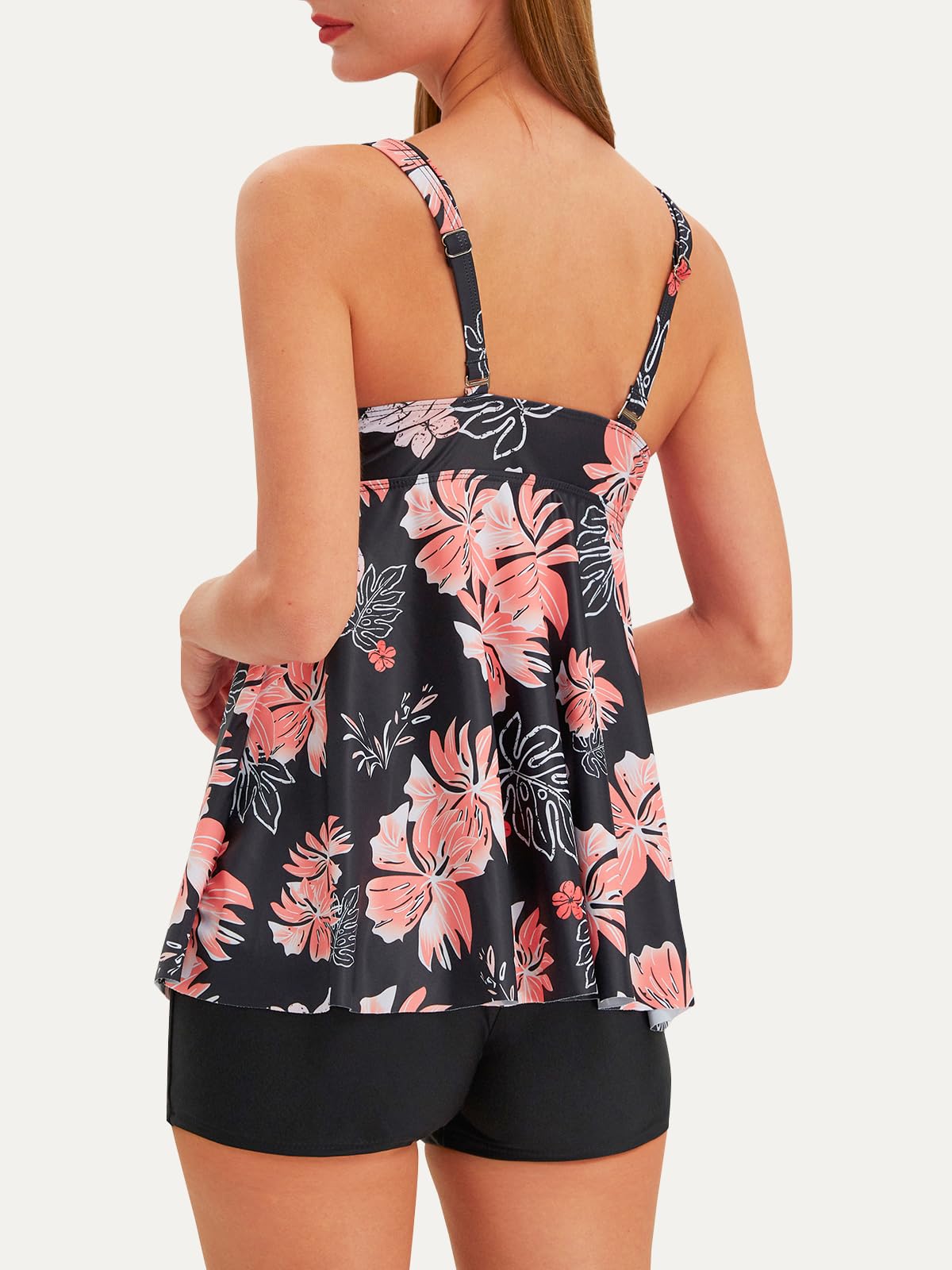 Women's Tummy Control Tankini Swimsuits with Boyshorts - Beach & Pool Wear