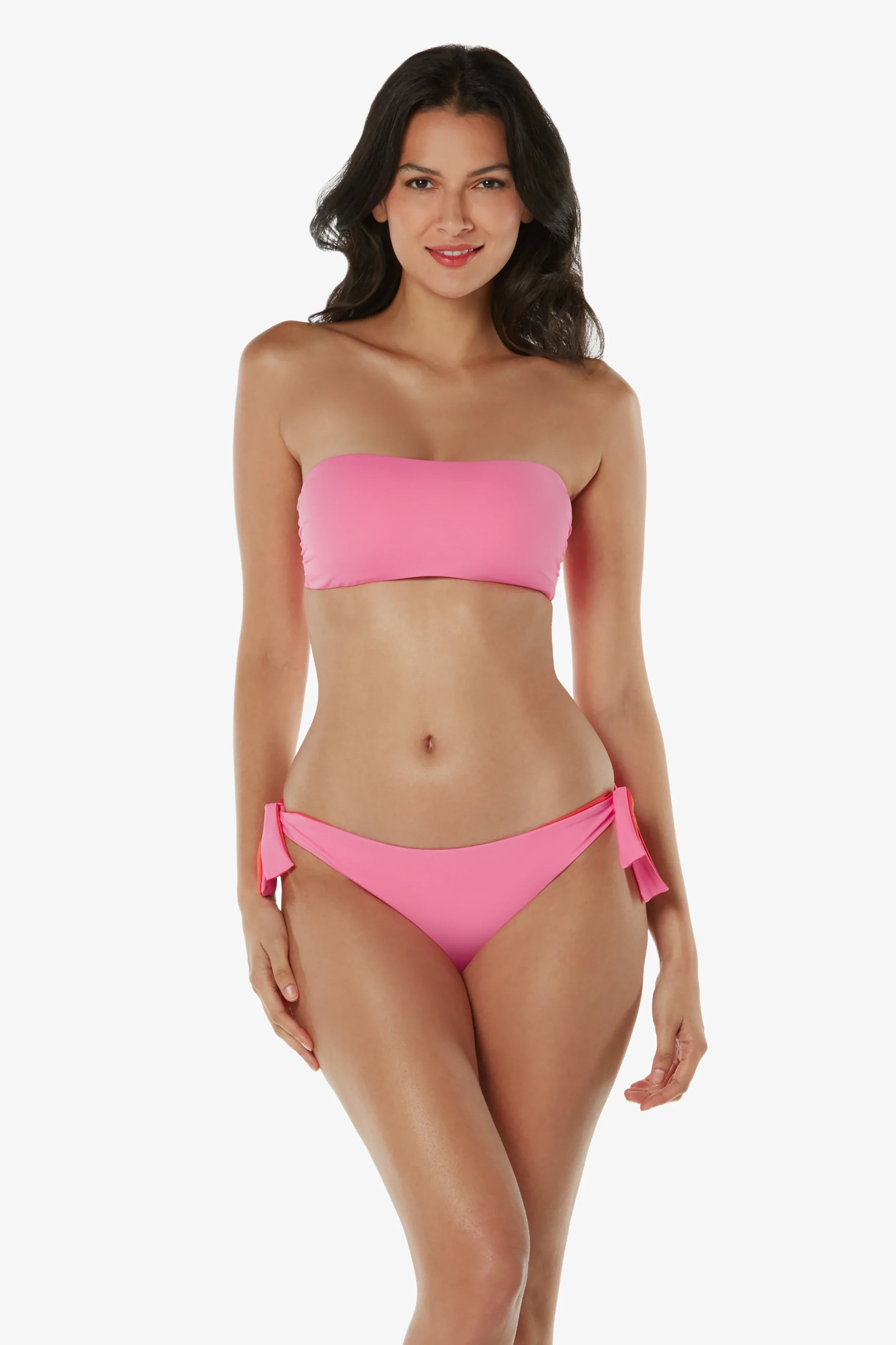 Reversible Tie Hipster Underwear | Soft Pink Coral Lace Panties for Women | Comfortable Everyday Wear & Sleepwear