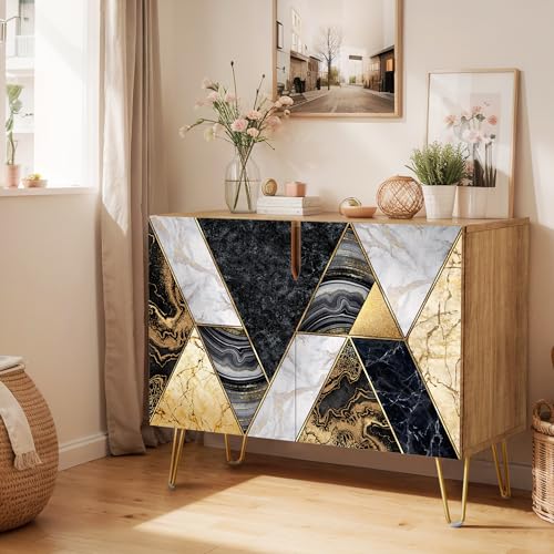 Geometric Gold Bronze Circle Pattern