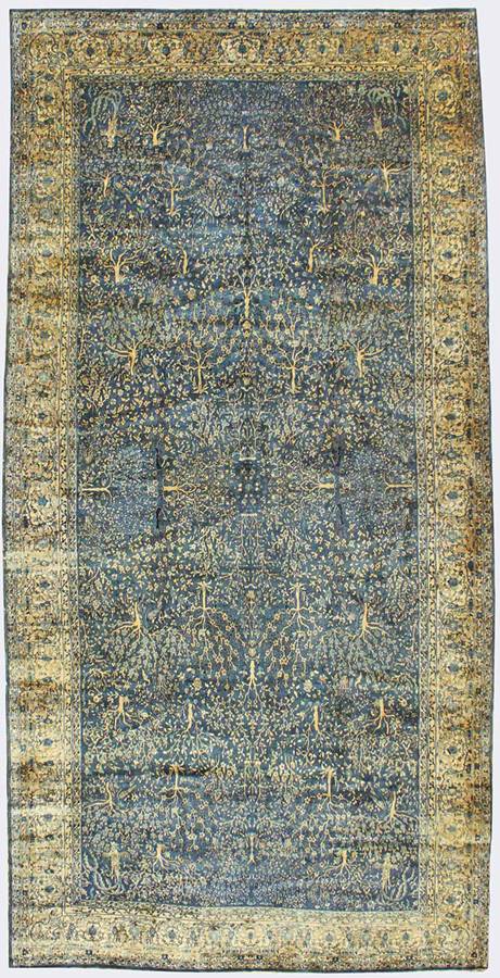 Antique Laristan Handwoven Traditional Persian Rug - Vintage J29826 Oriental Carpet for Living Room, Bedroom & Home Decor