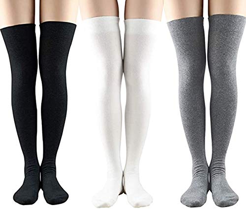 3 Pack Black & White & Light Grey