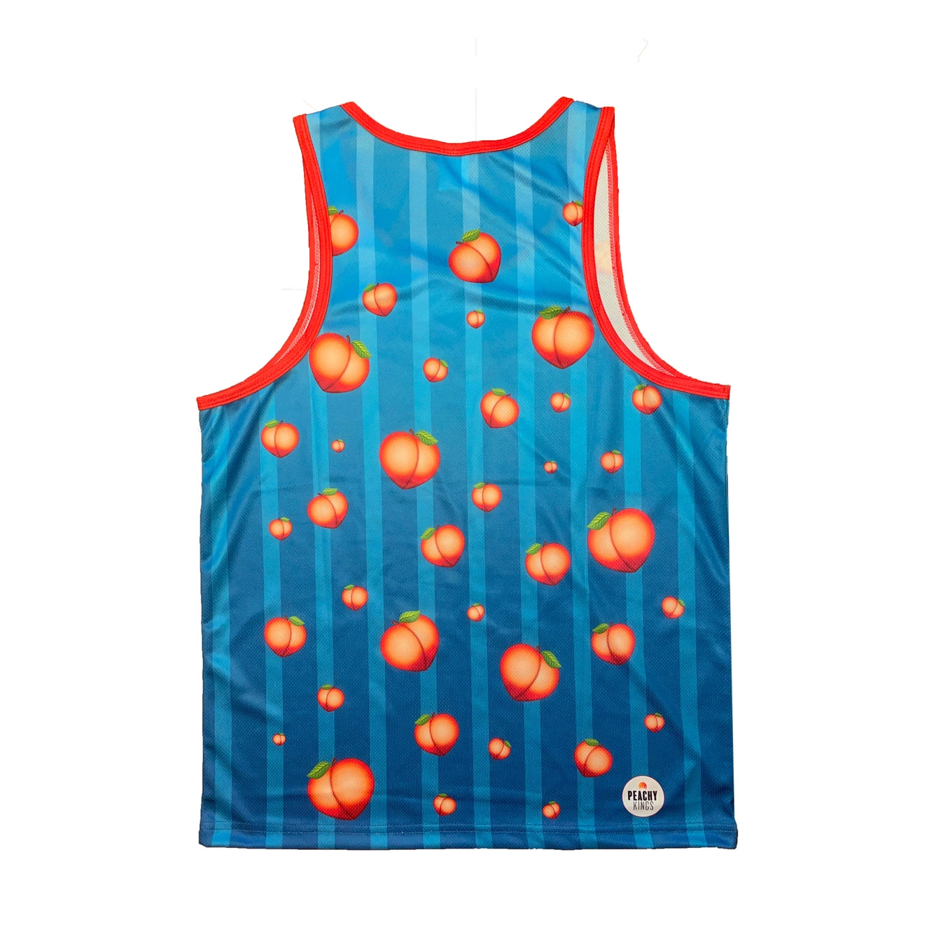 Peachy Kings Women's Juicy Mesh Tank Top - Soft & Breathable Blue Summer Top for Casual Wear, Gym, and Beach Outfits