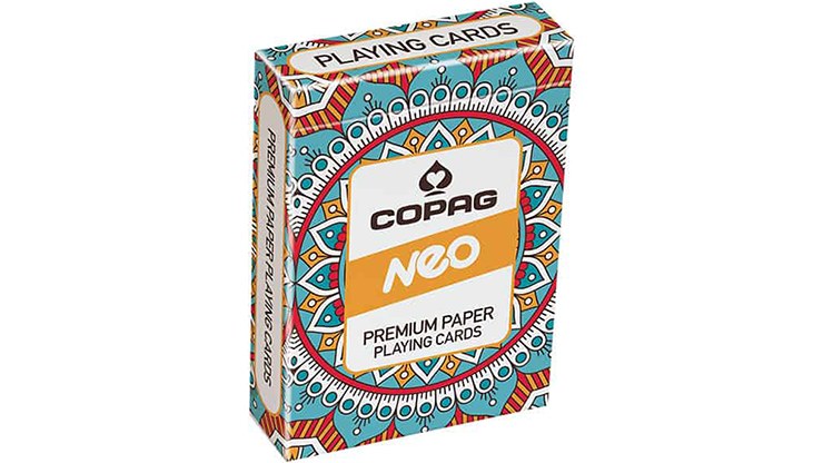 Copag Neo Series (Mandala) Playing Cards - Premium Casino Grade Poker Cards for Professional & Home Games, Cardistry & Magic Tricks | Durable Plastic Coated for Smooth Shuffling & Dealing