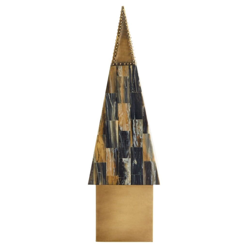 Cyan Design 11532 Cairo Spire Small Antique Brass Finial - Perfect for Home Decor, Tabletop, Bookshelf & Mantel Display