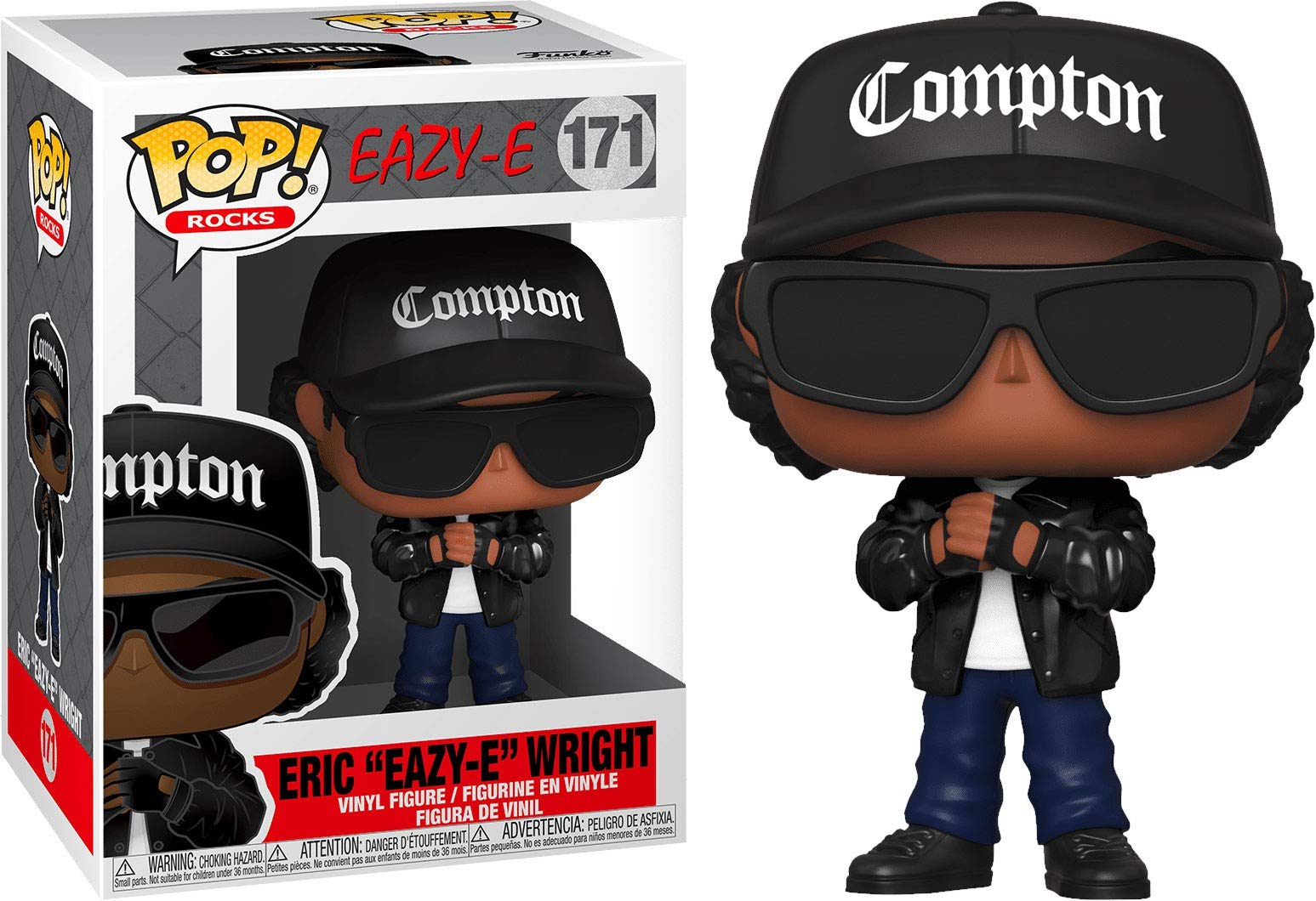 Funko Pop! Rocks: Eazy-E Vinyl Figure - Collectible Music Icon for Fans & Gift Ideas - Perfect for Home Decor, Office Display, and Pop Culture Collections