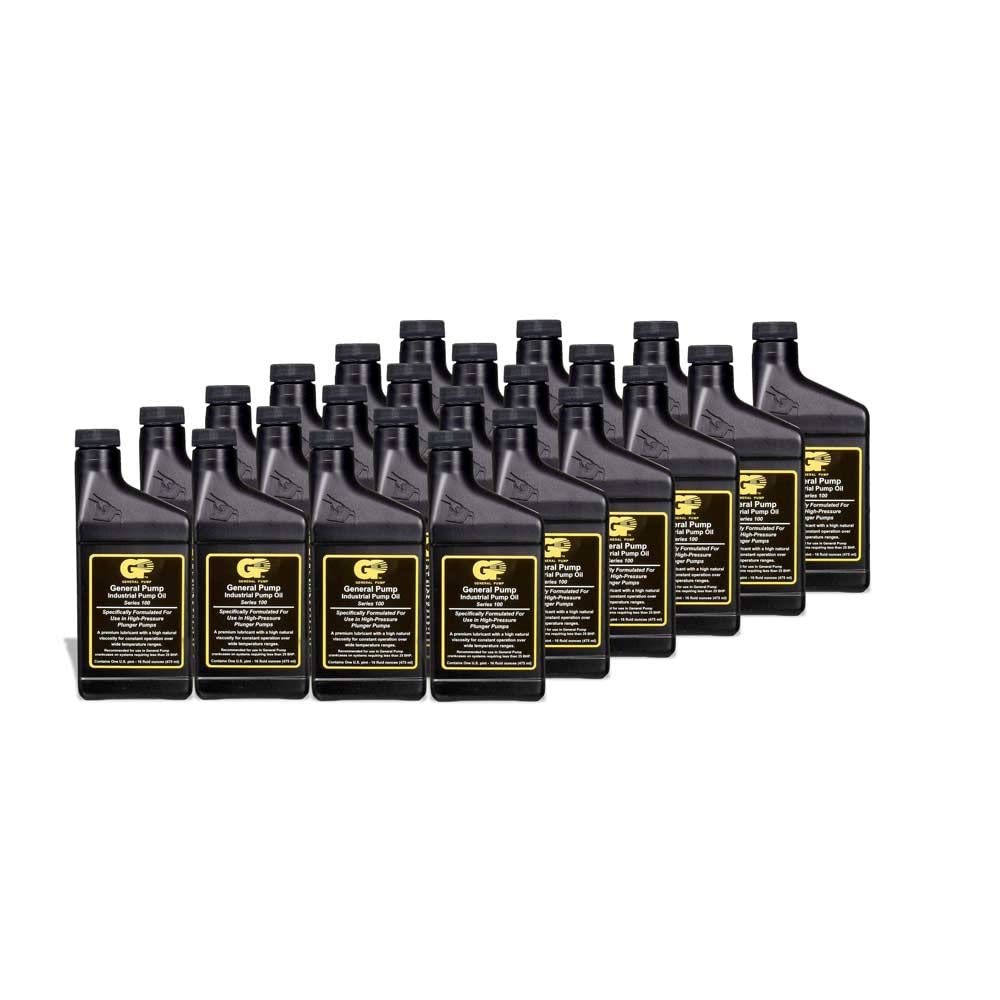 General Pump 100216 Series 100 Crankcase Oil - 24 Pack (16oz Bottles) | High-Performance Engine Lubricant for Pumps & Industrial Equipment | Ideal for Maintenance, Hydraulic Systems & Heavy Machinery